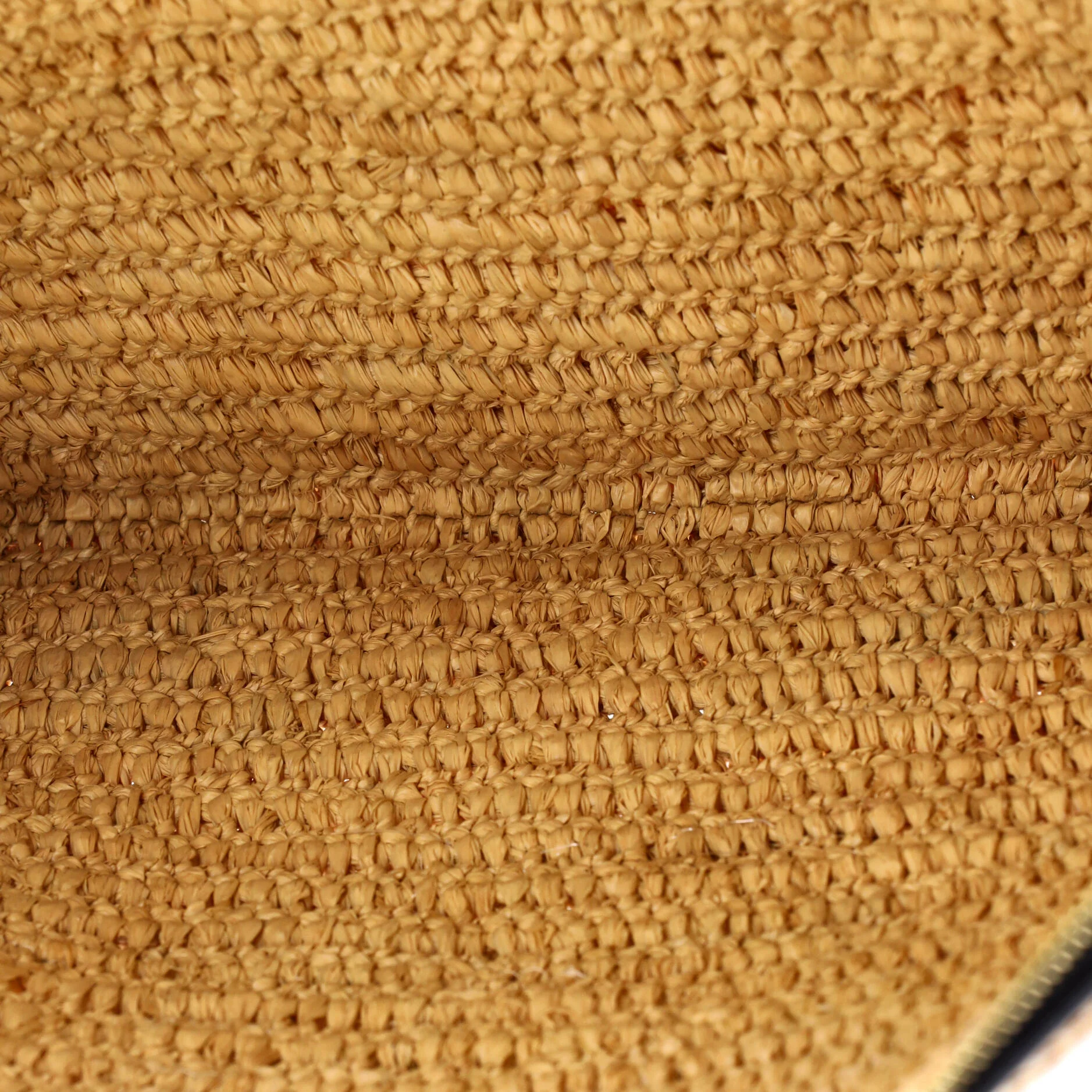 Logo Zip Pouch Raffia with Sequins Large - Image 5