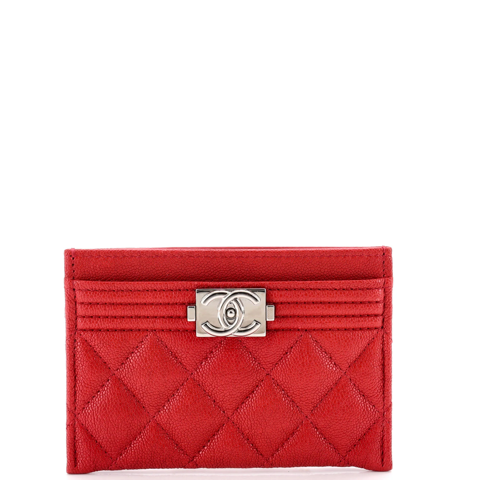 Boy Card Holder Quilted Caviar