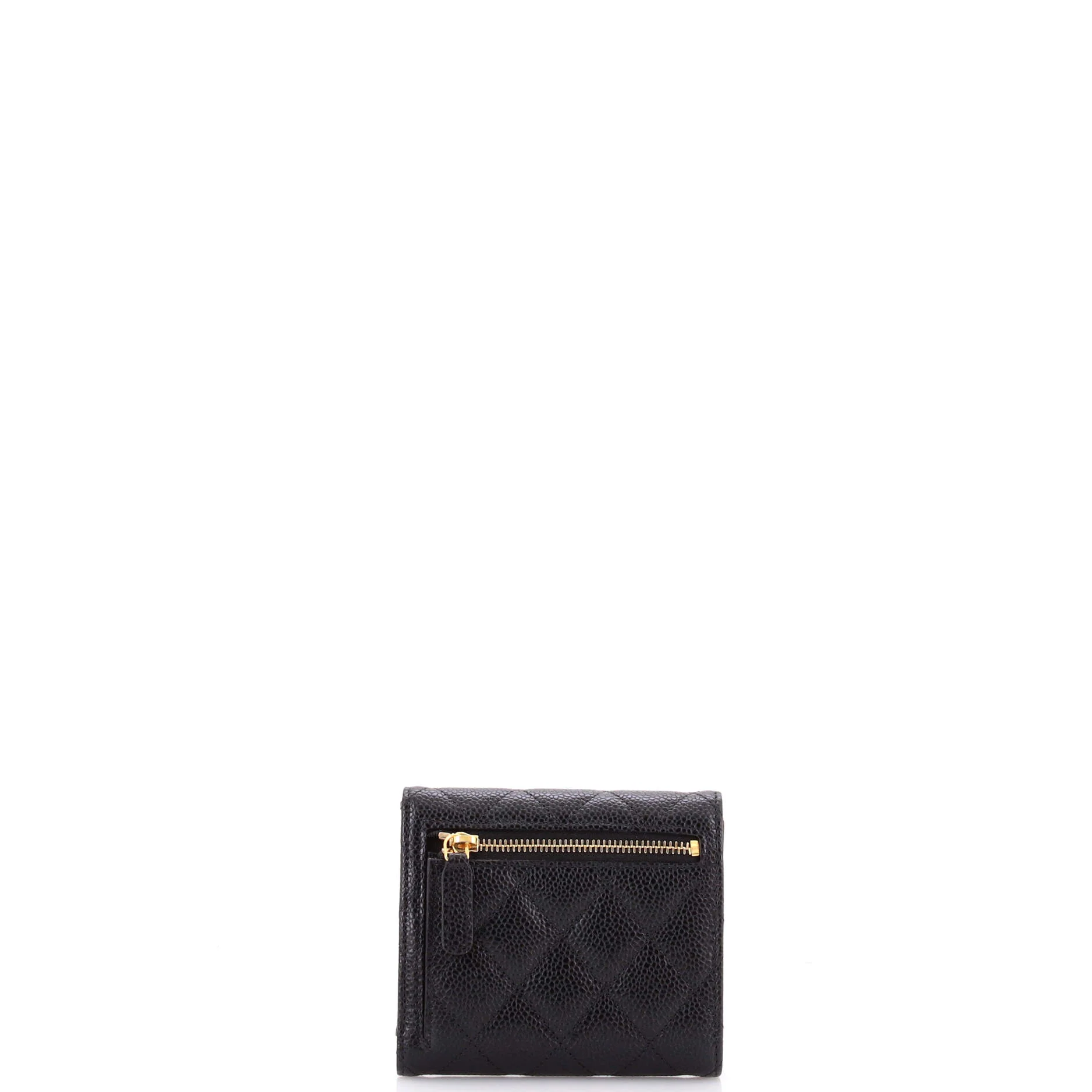 CC Compact Classic Flap Wallet Quilted Caviar - Image 3