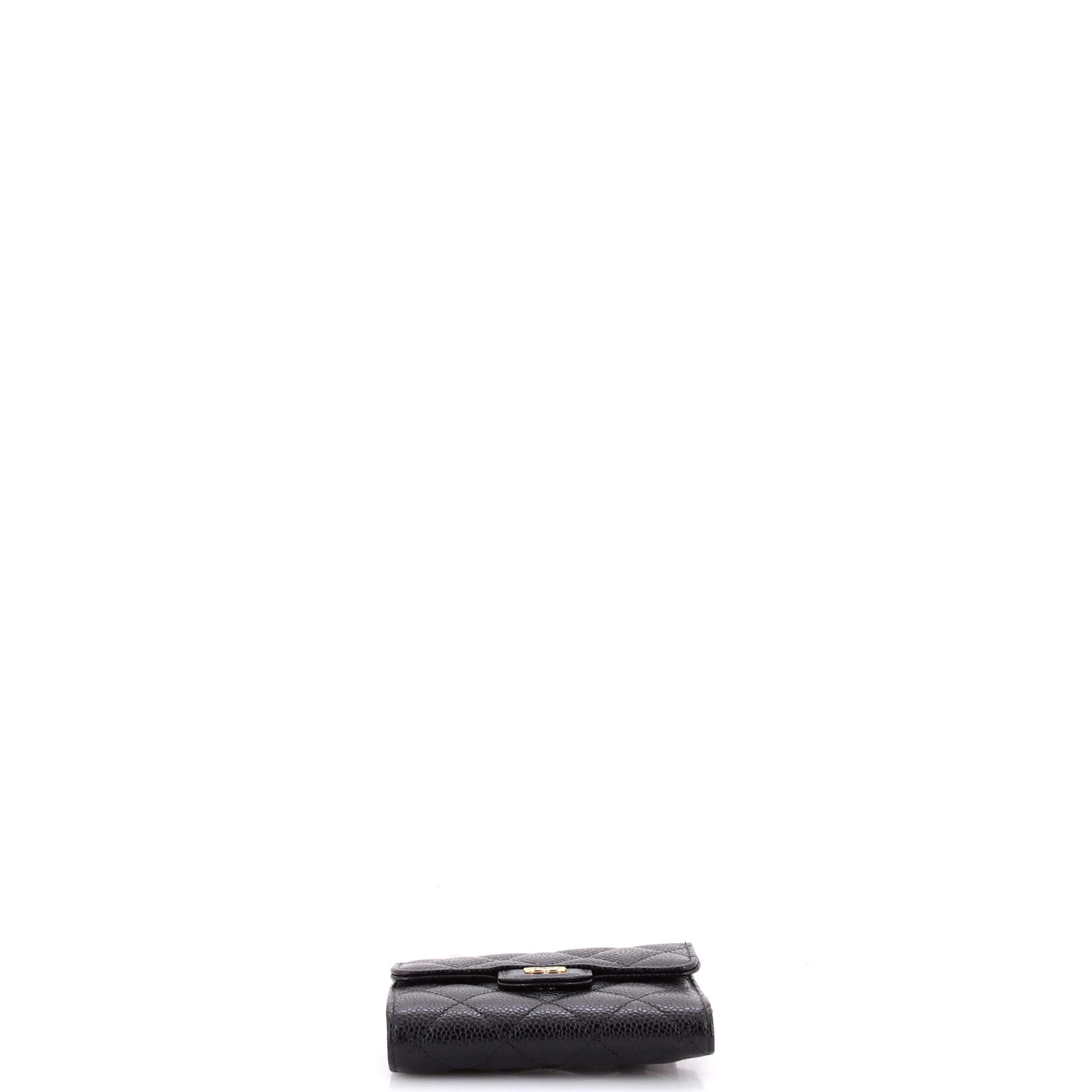 CC Compact Classic Flap Wallet Quilted Caviar - Image 4