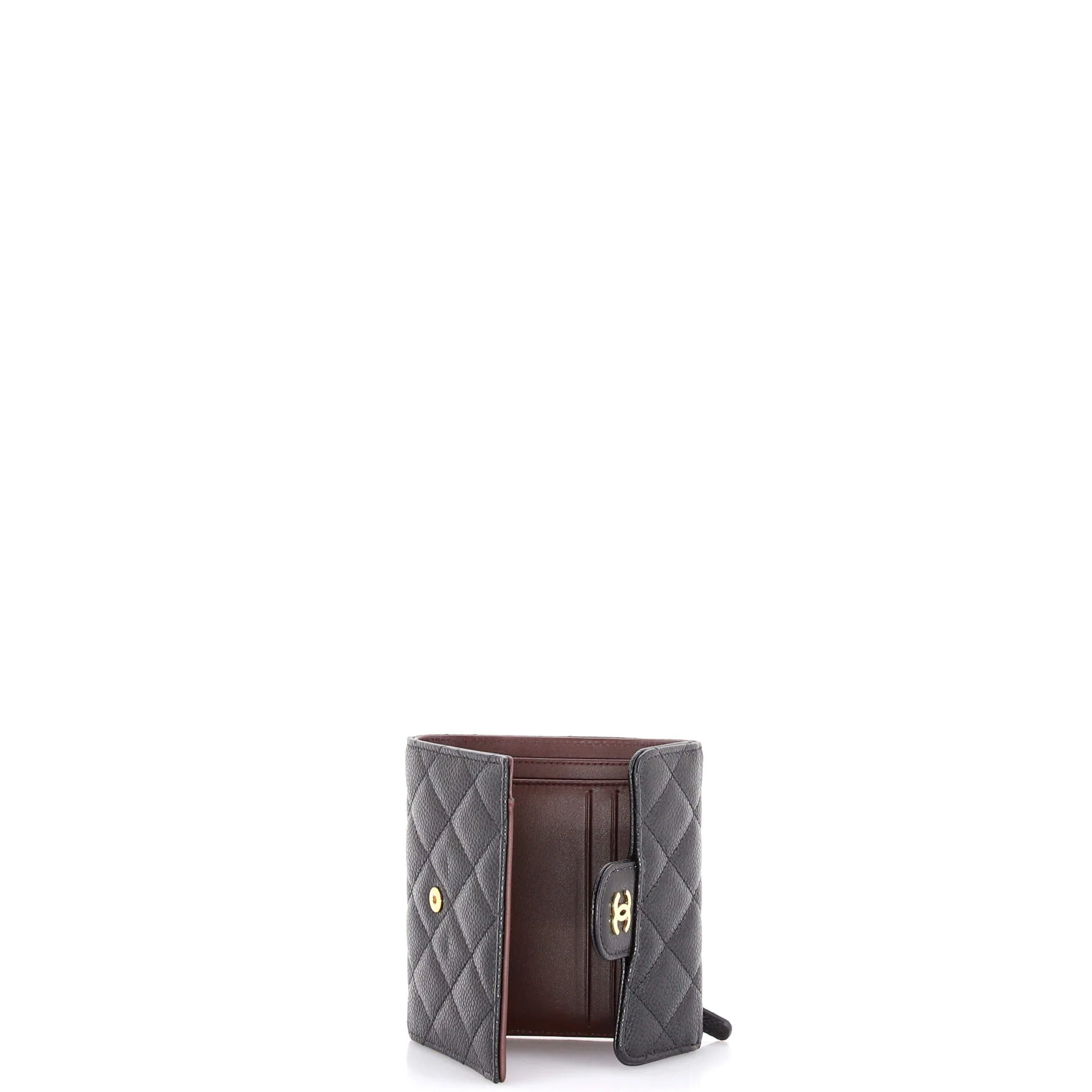 CC Compact Classic Flap Wallet Quilted Caviar - Image 5