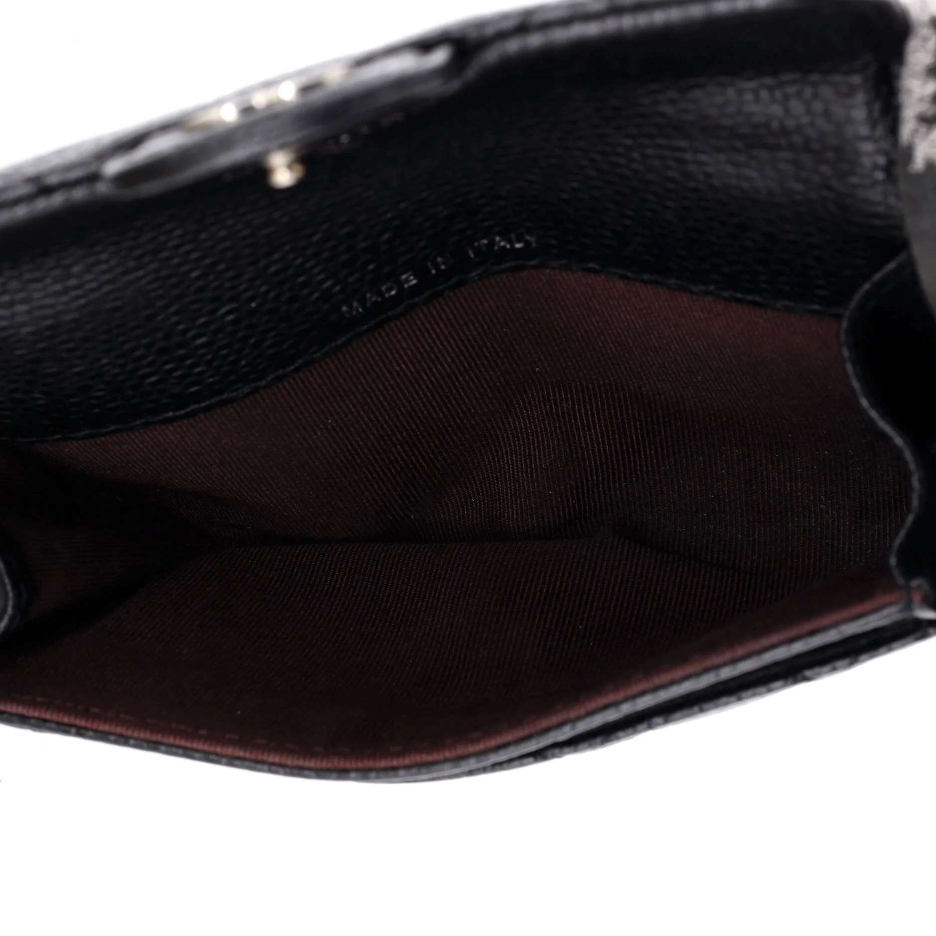 Classic Flap Card Case Quilted Caviar - Image 5