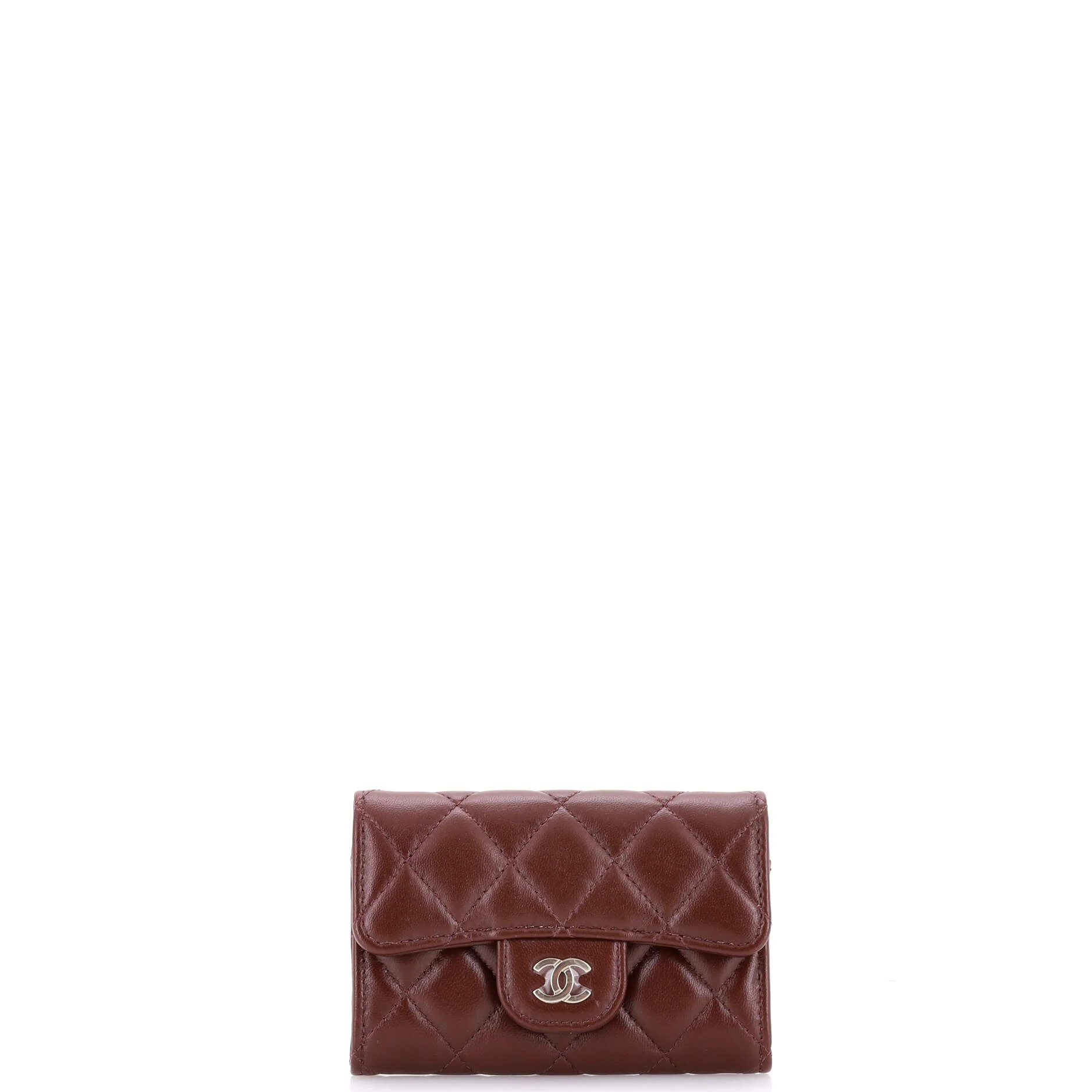 Classic Flap Card Case Quilted Lambskin