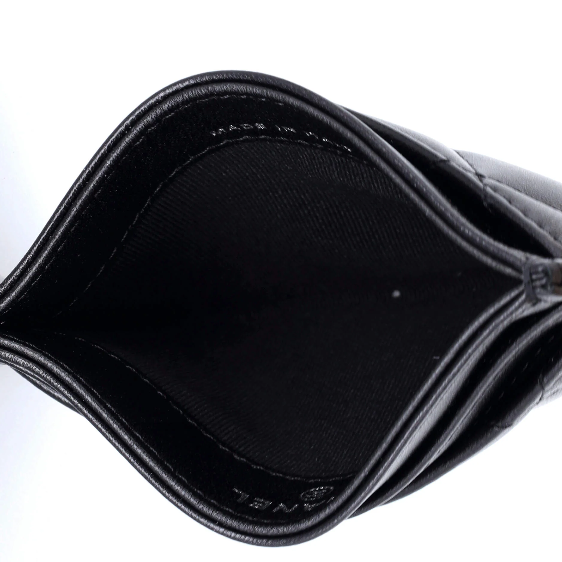 So Black Classic Card Holder Quilted Lambskin - Image 5
