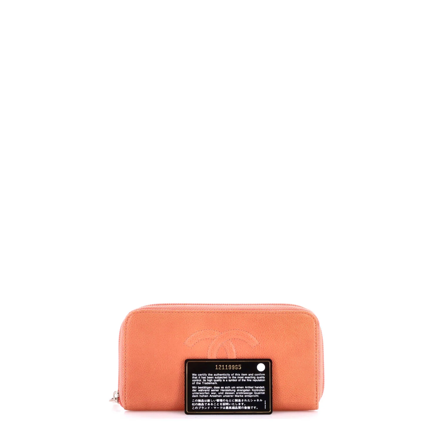 Timeless CC Zipped Wallet Caviar Long - Image 2