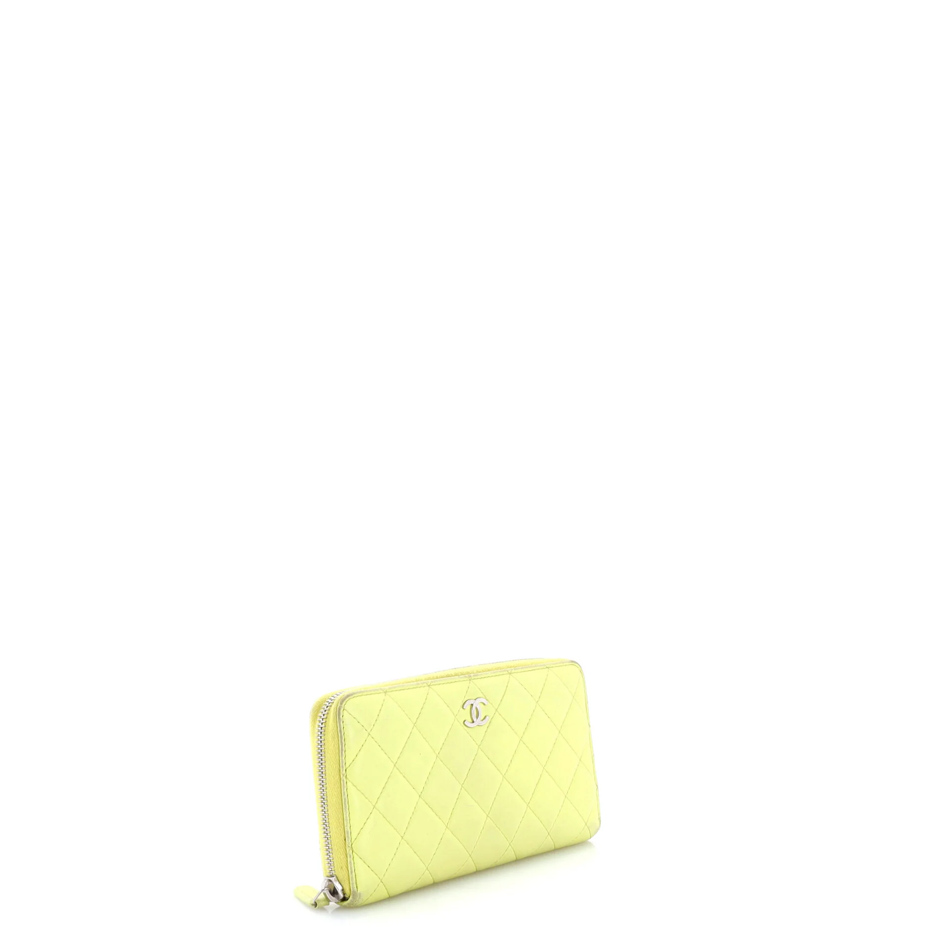 Zip Around Wallet Quilted Lambskin Long - Image 2