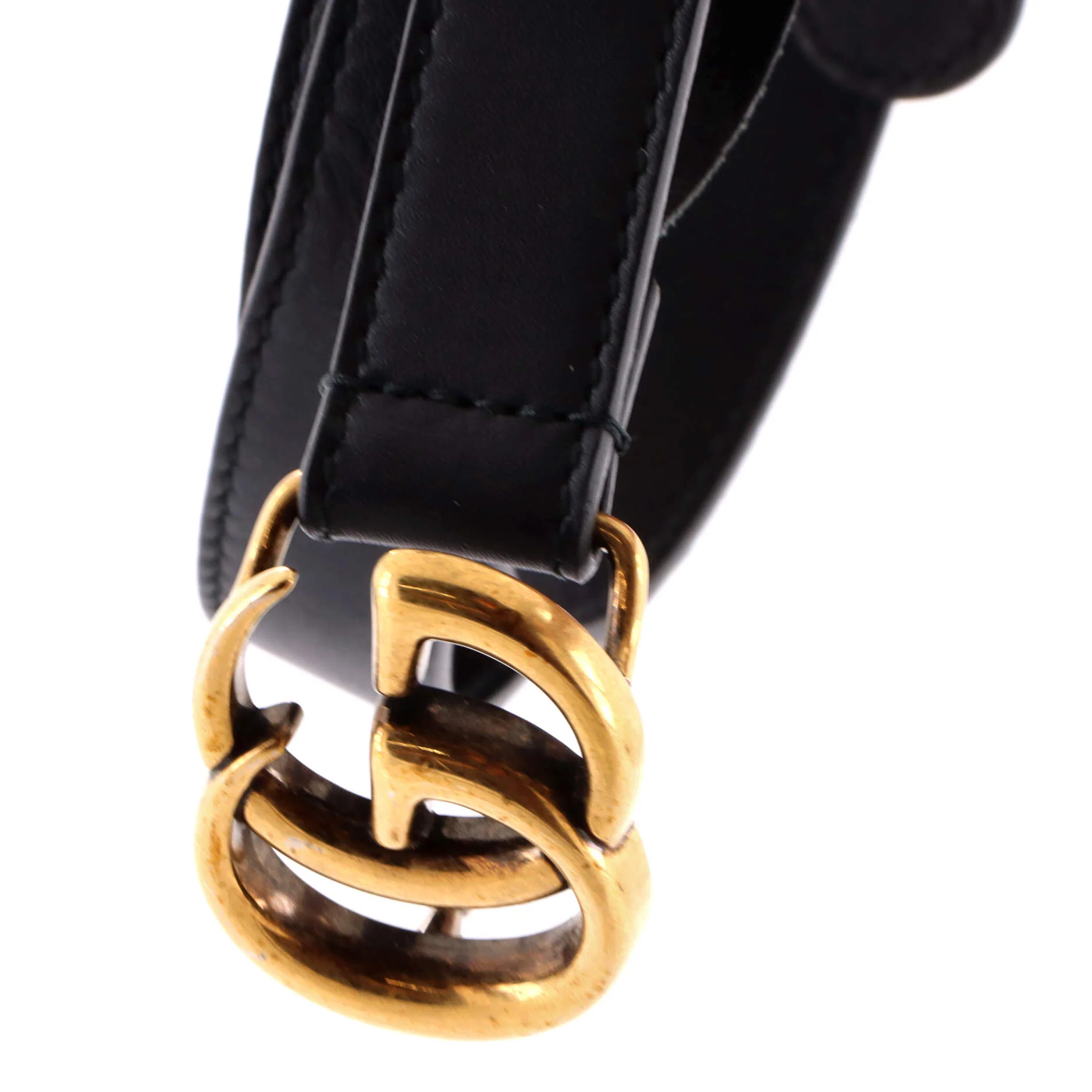 GG Marmont Belt Leather Thin 70 - Image 3