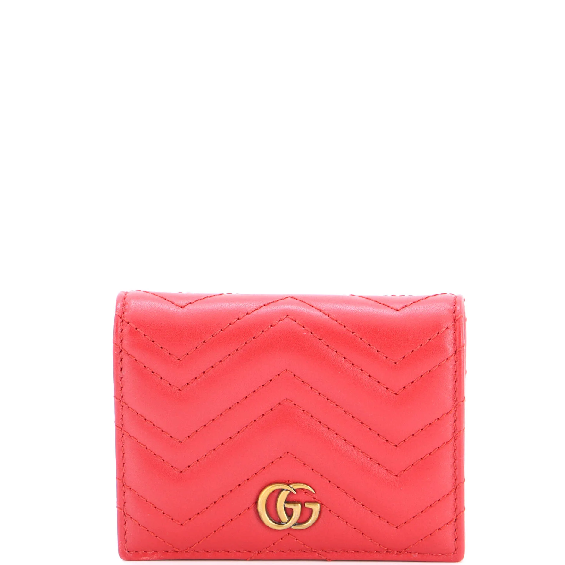GG Marmont Bifold Wallet Matelasse Leather Small