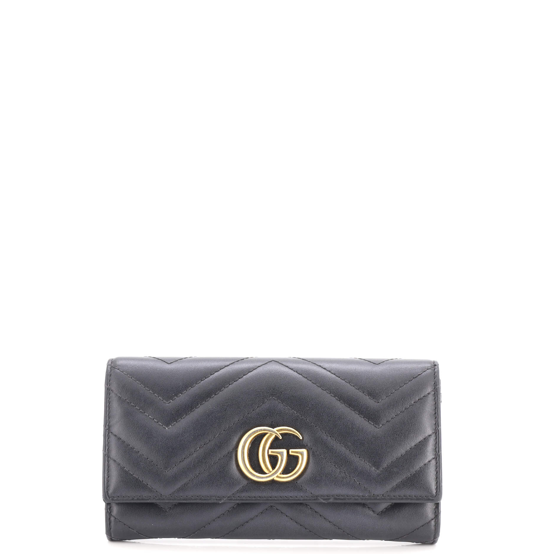 GG Marmont Continental Wallet Matelasse Leather