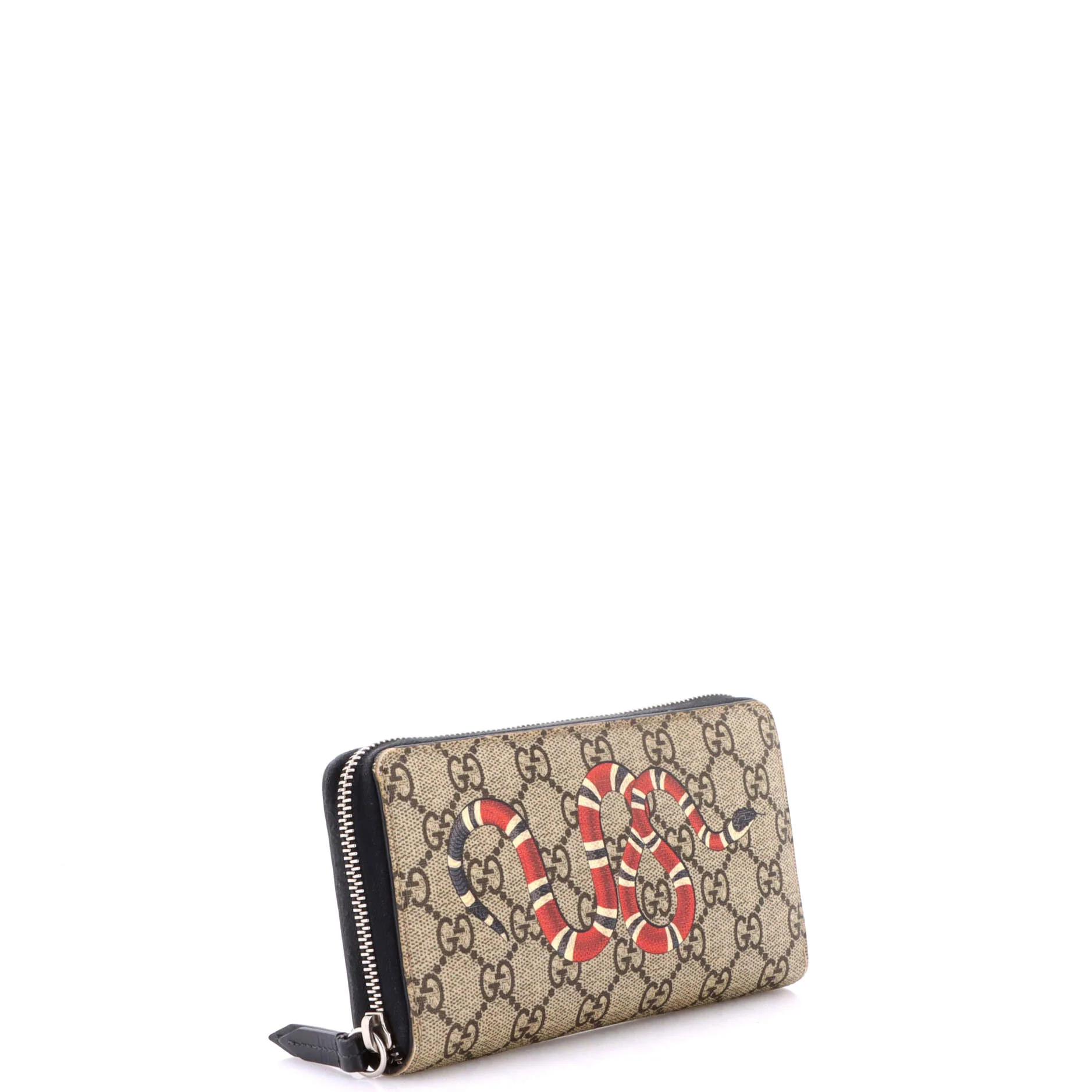 Zip Around Wallet GG Coated Canvas with Applique - Image 2