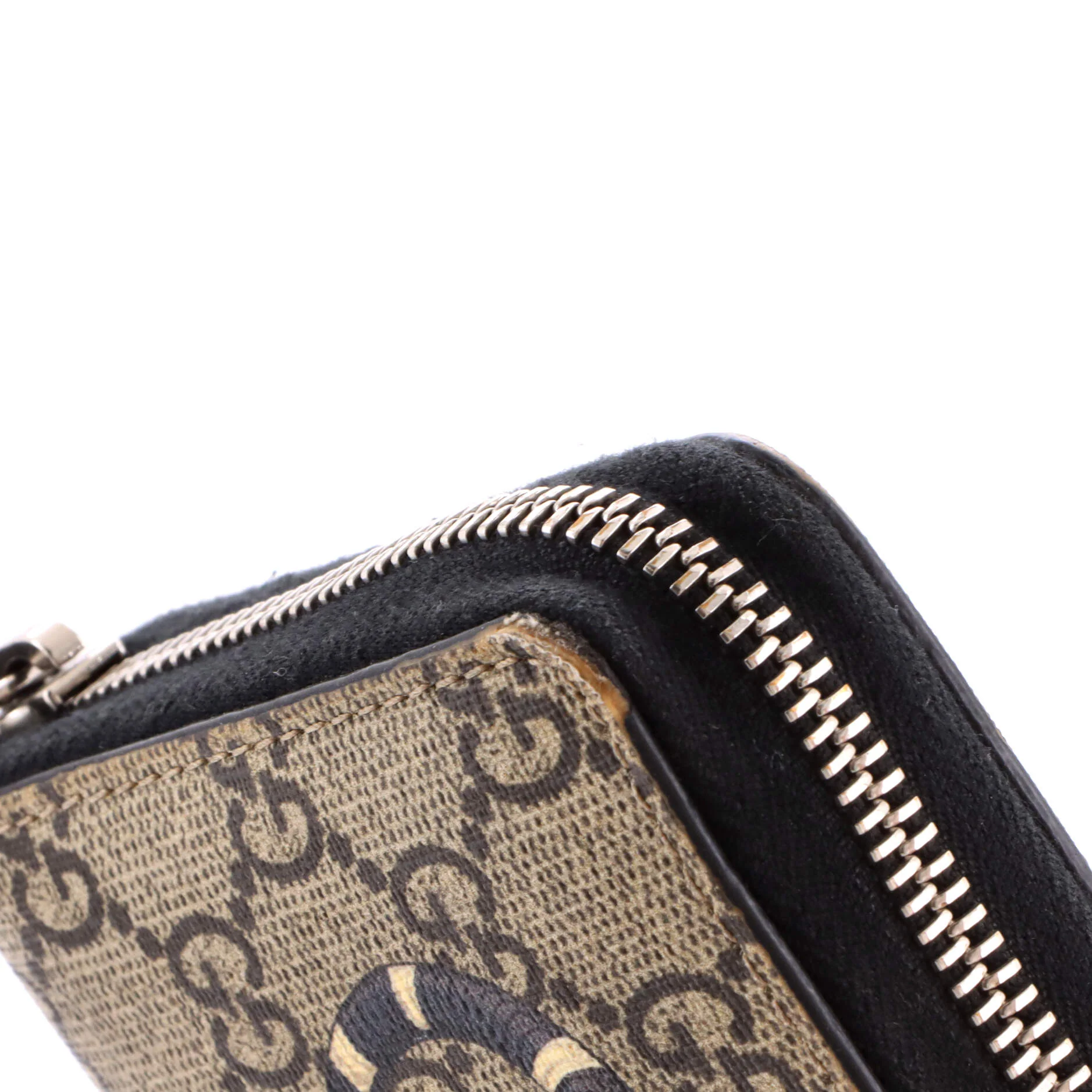 Zip Around Wallet GG Coated Canvas with Applique - Image 6