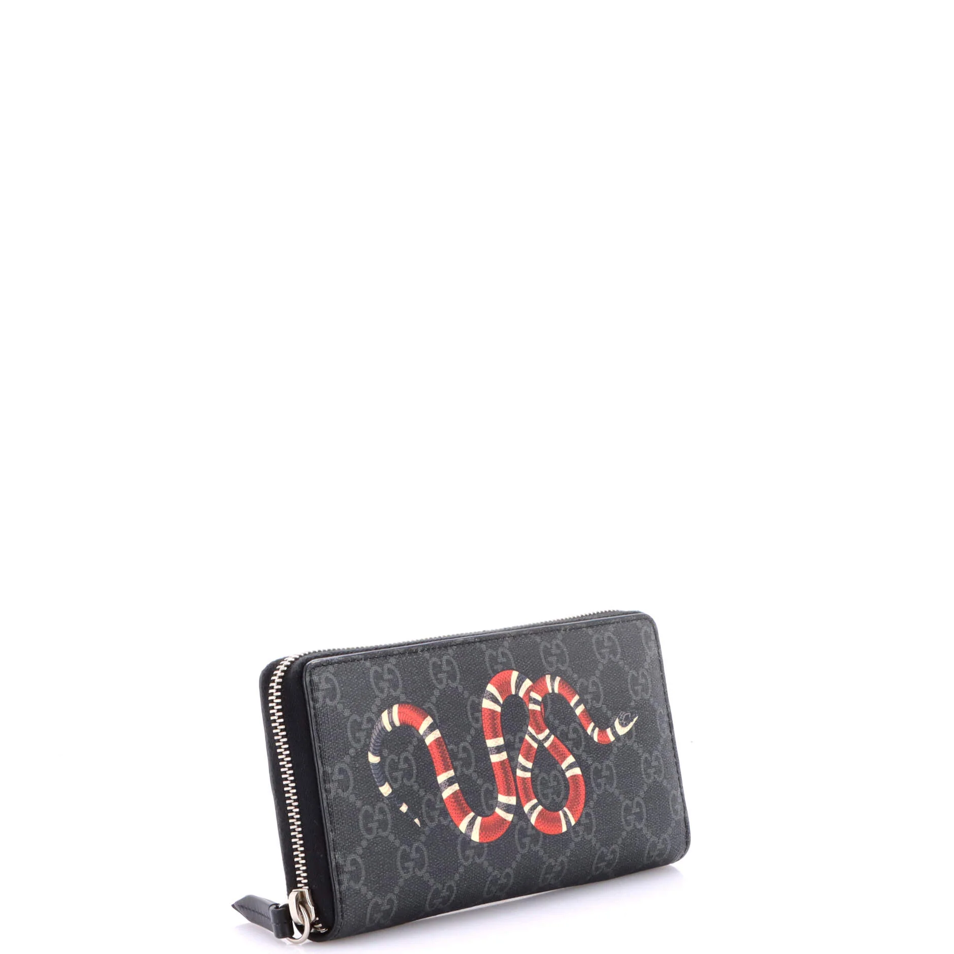 Zip Around Wallet Printed GG Coated Canvas - Image 2