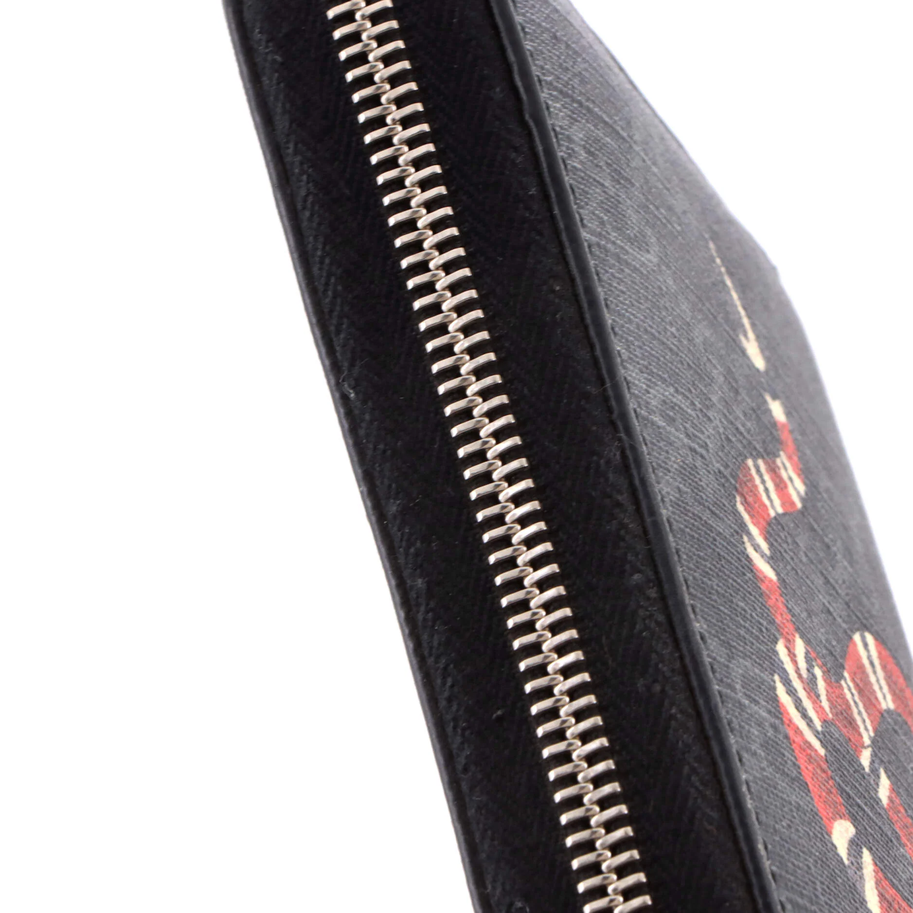 Zip Around Wallet Printed GG Coated Canvas - Image 7