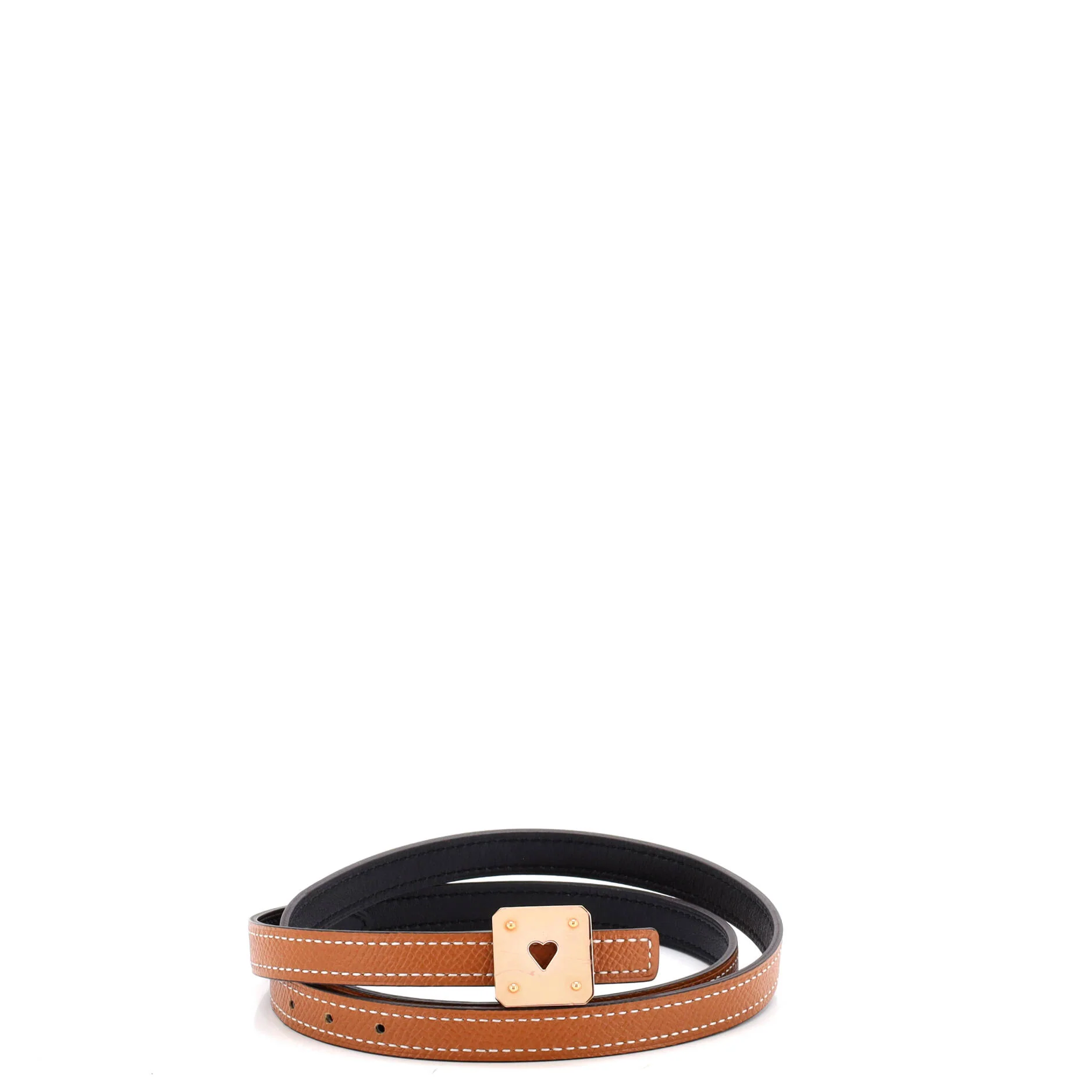 As de Coeur Reversible Belt Leather Thin
