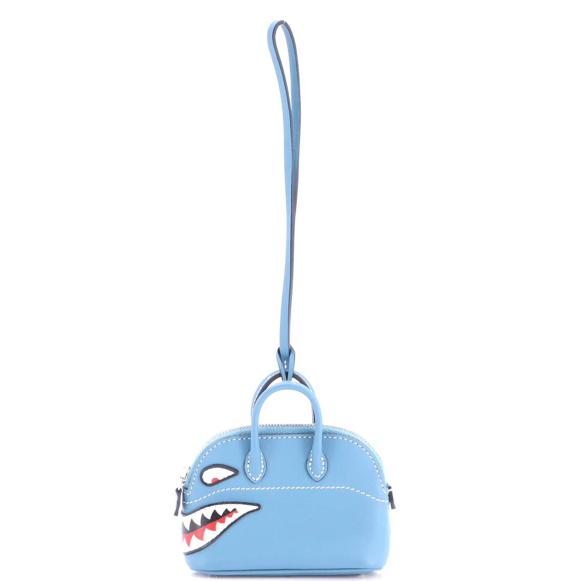 Bolide Shark Bag Charm Leather