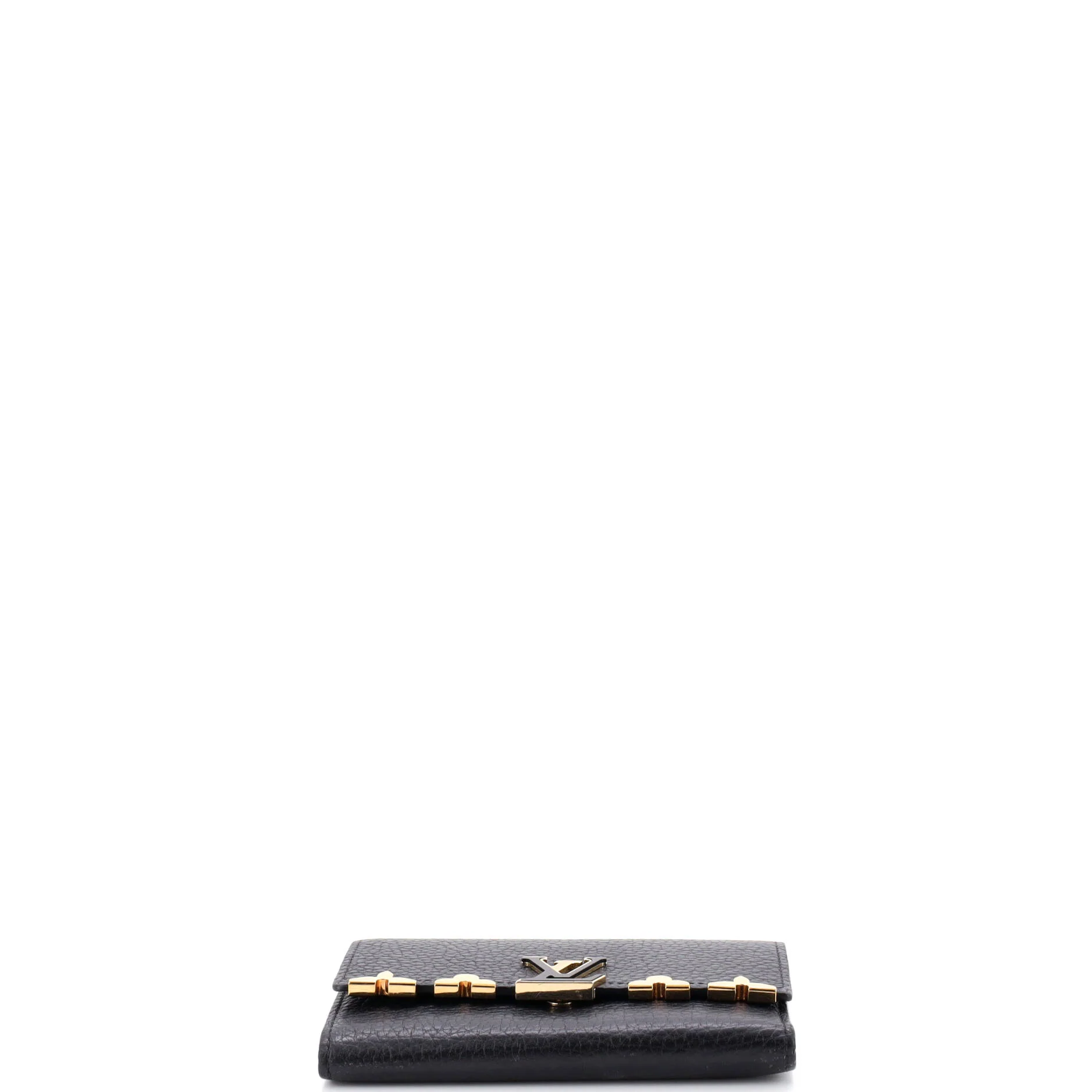 Capucines Wallet Leather with Embellished Detail Compact - Image 4