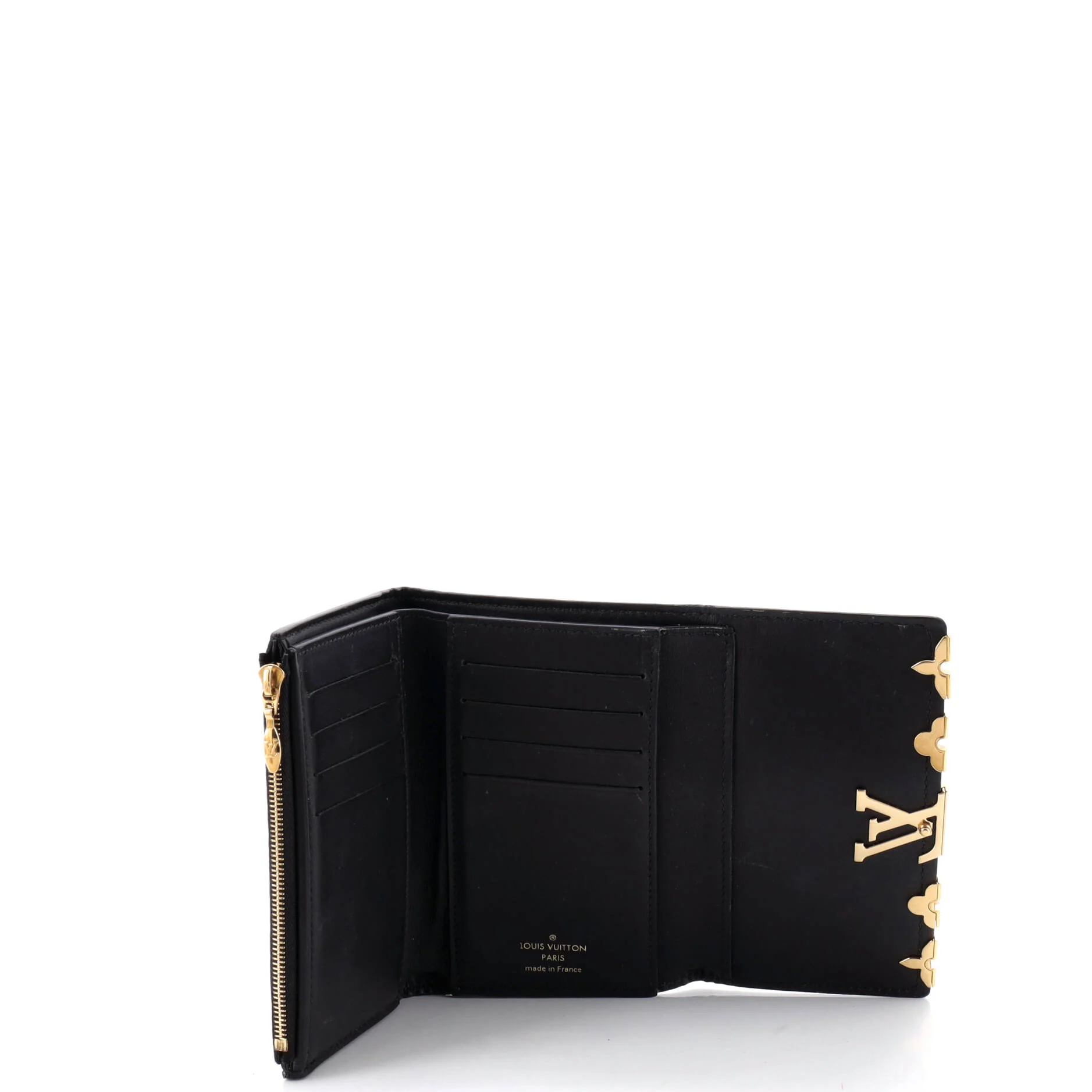 Capucines Wallet Leather with Embellished Detail Compact - Image 5