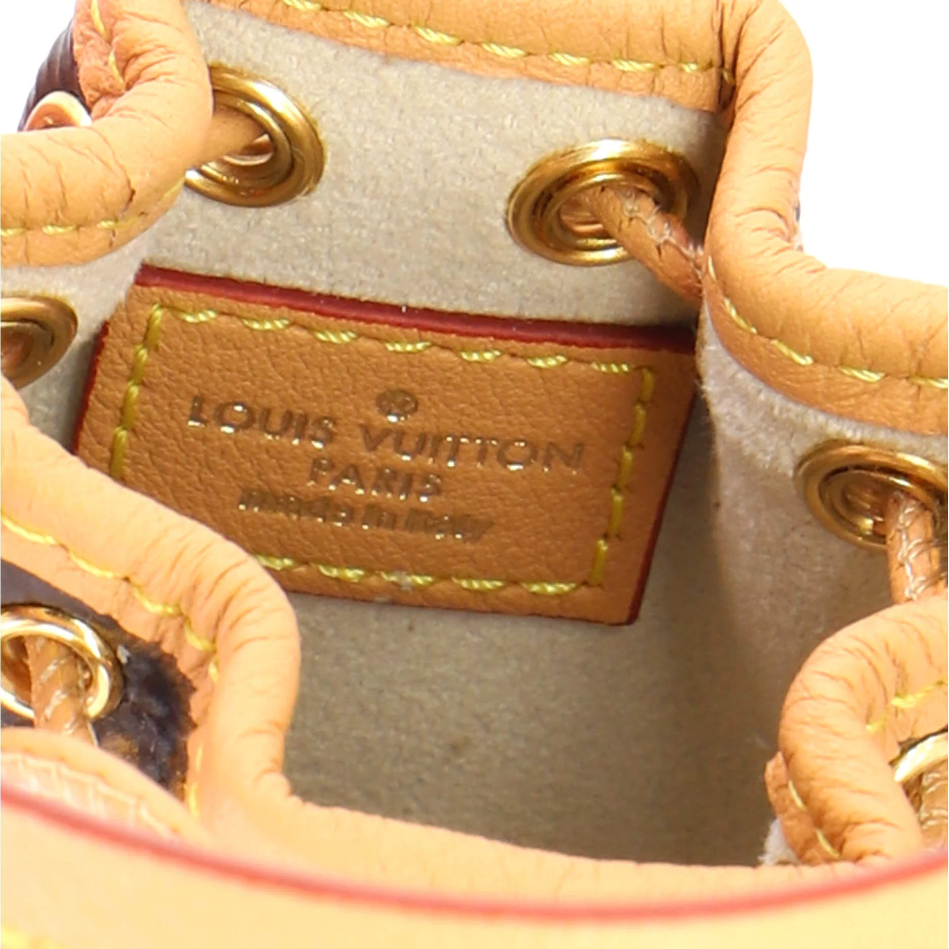 Micro Noe Bag Charm Monogram Canvas - Image 6
