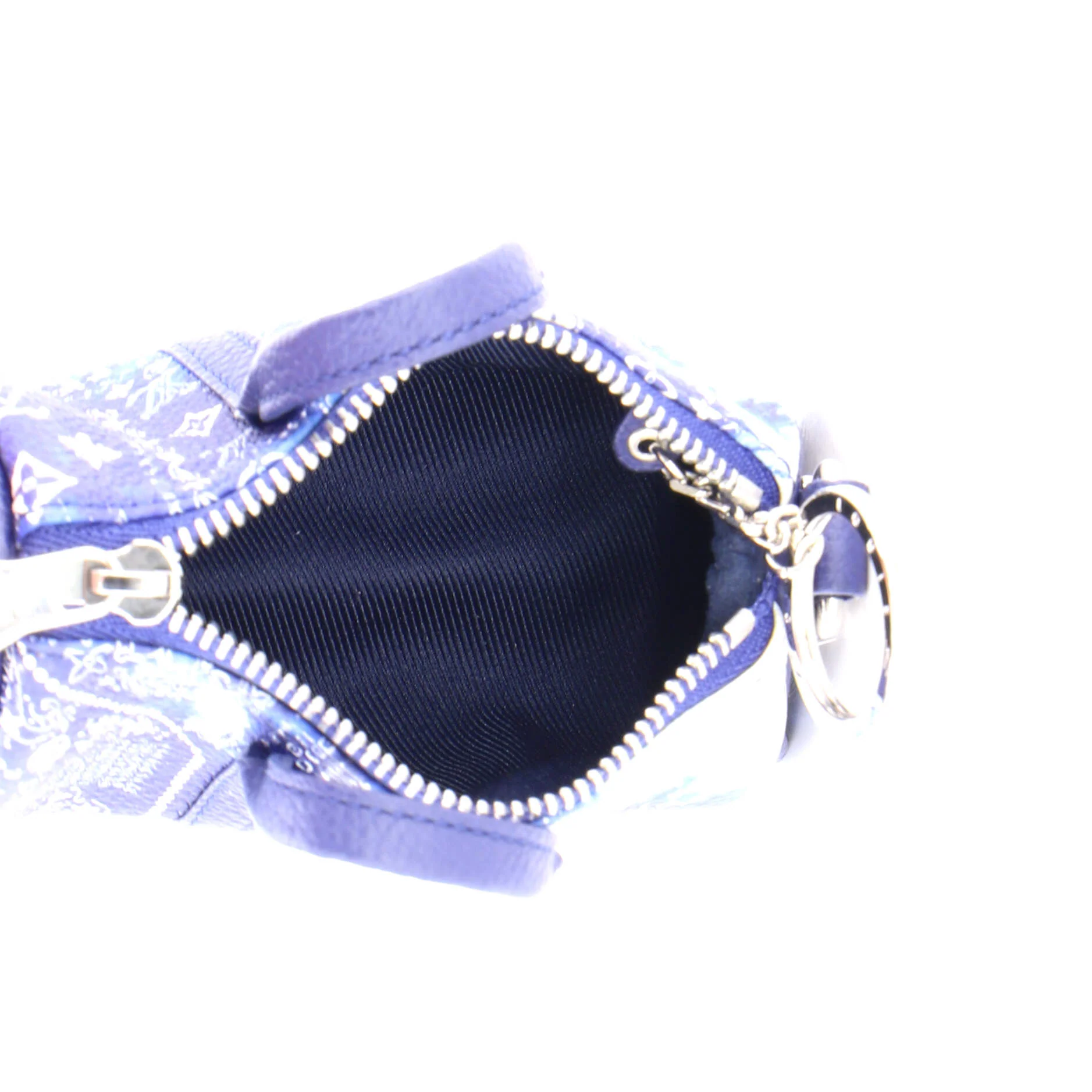 Mini Keepall Bag Charm And Key Holder Limited Edition Monogram Bandana Leather - Image 5