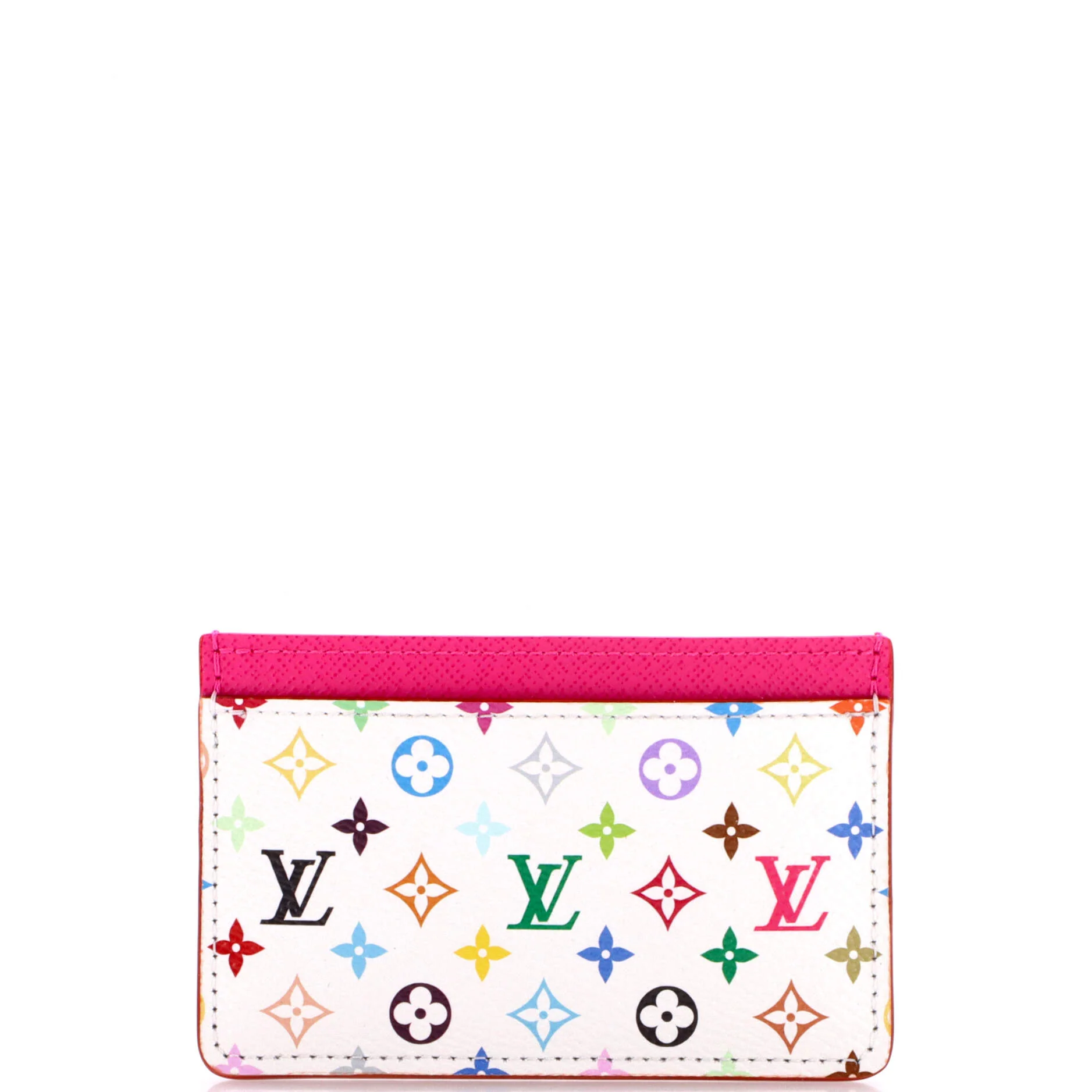 x Takashi Murakami Card Holder Monogram Multicolor with Leather