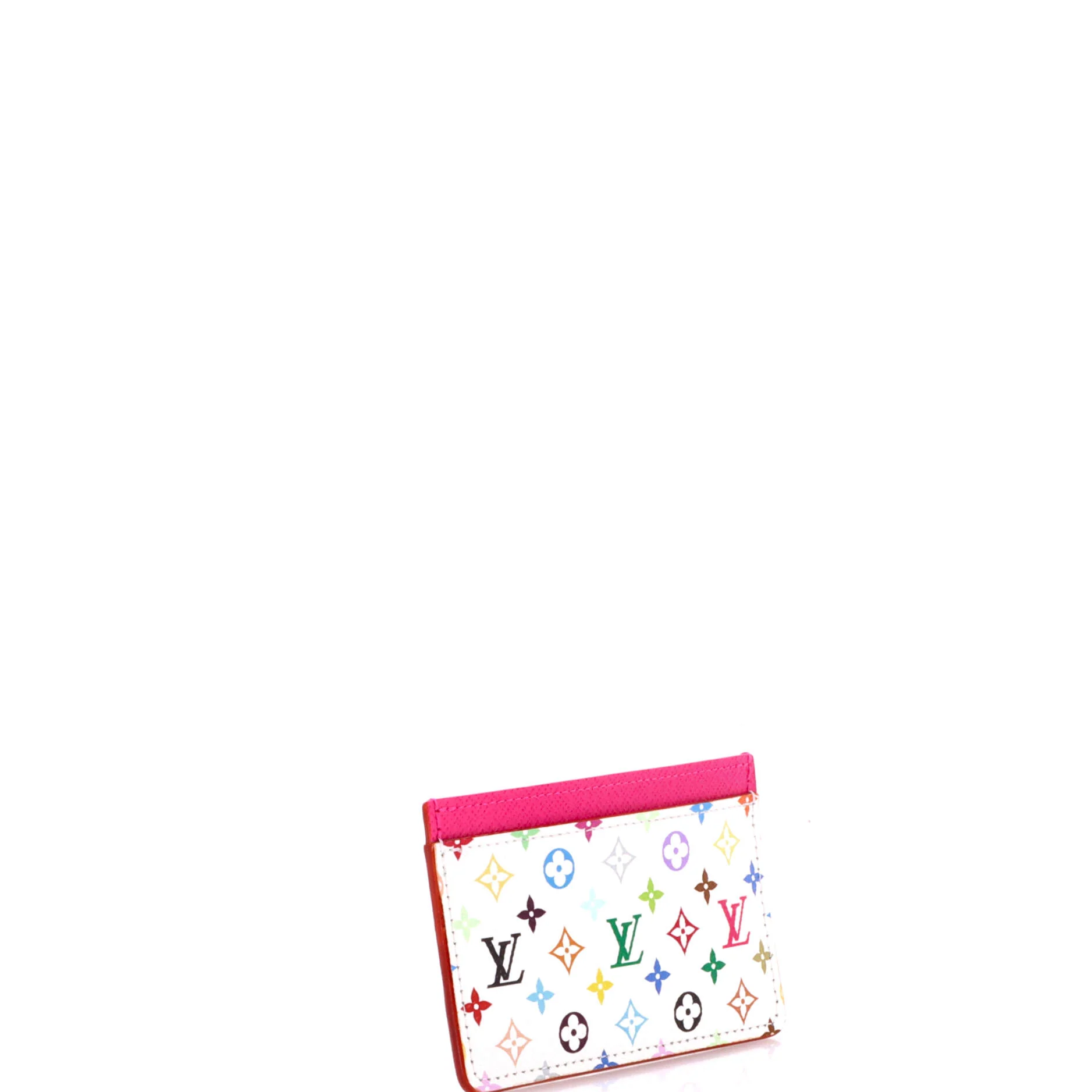 x Takashi Murakami Card Holder Monogram Multicolor with Leather - Image 2
