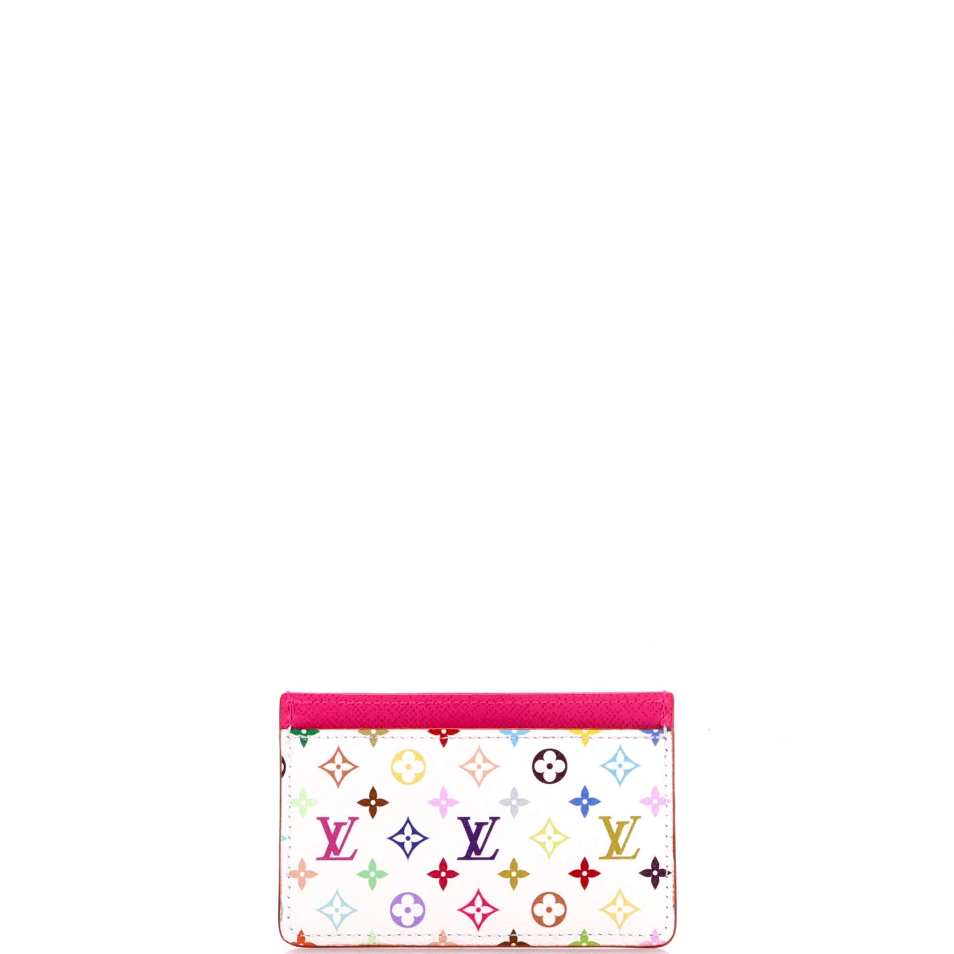 x Takashi Murakami Card Holder Monogram Multicolor with Leather - Image 3