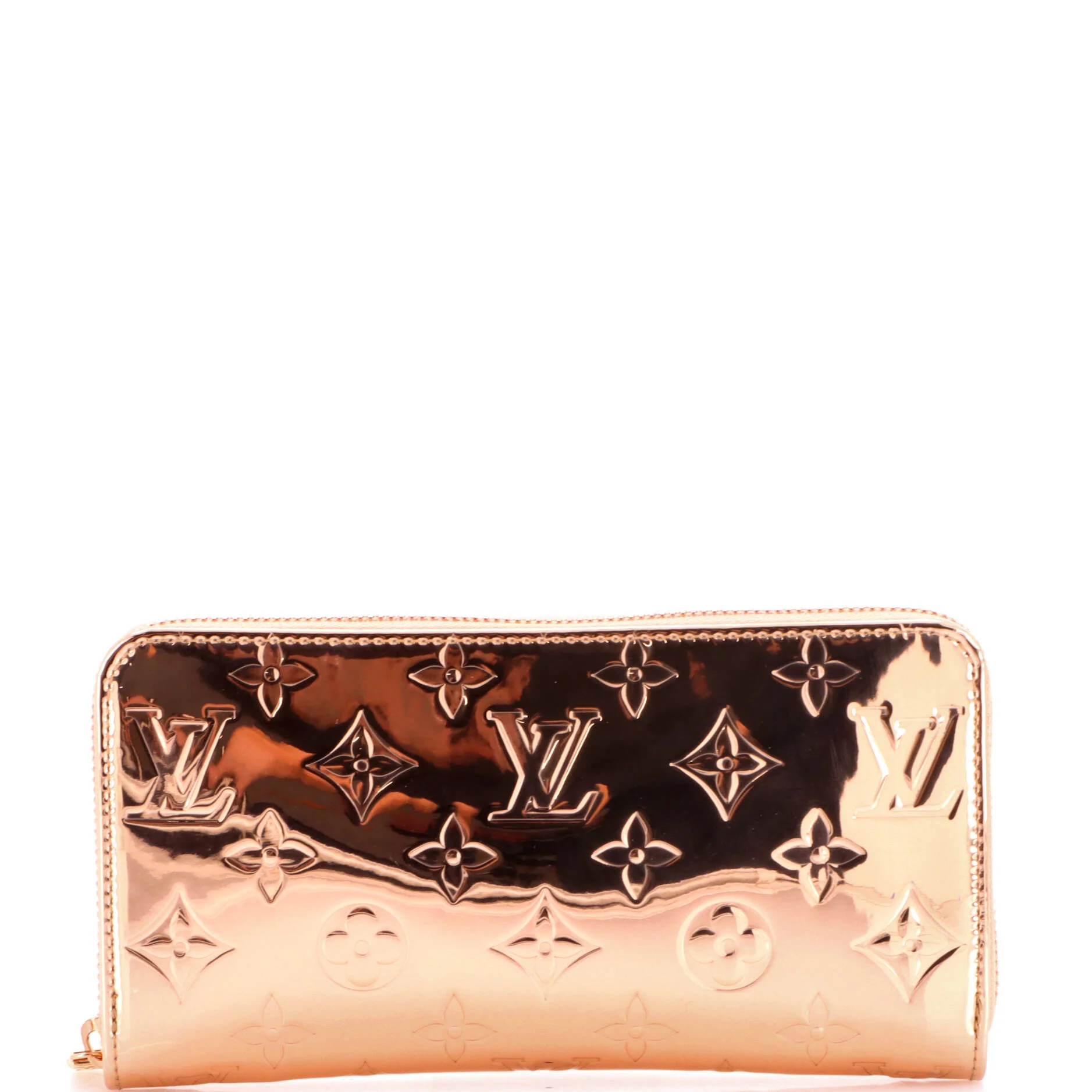 Zippy Wallet Monogram Mirror Coated Canvas