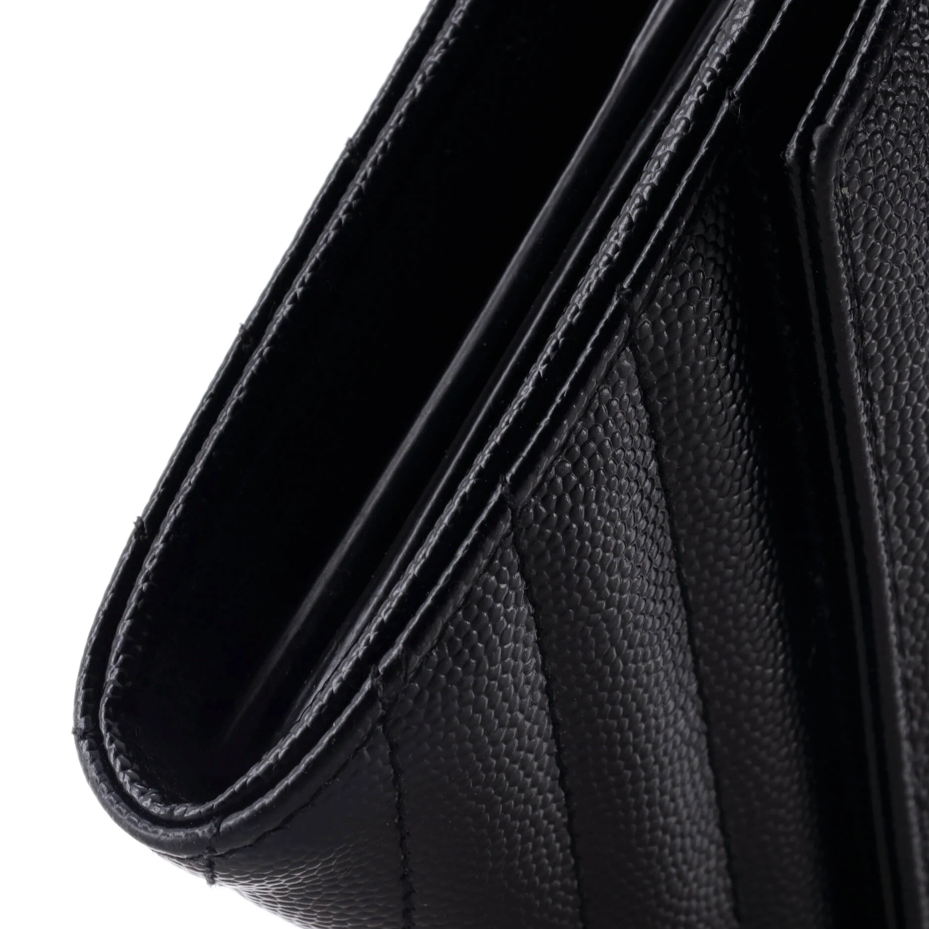Classic Monogram Flap Wallet Matelasse Chevron Leather Large - Image 6