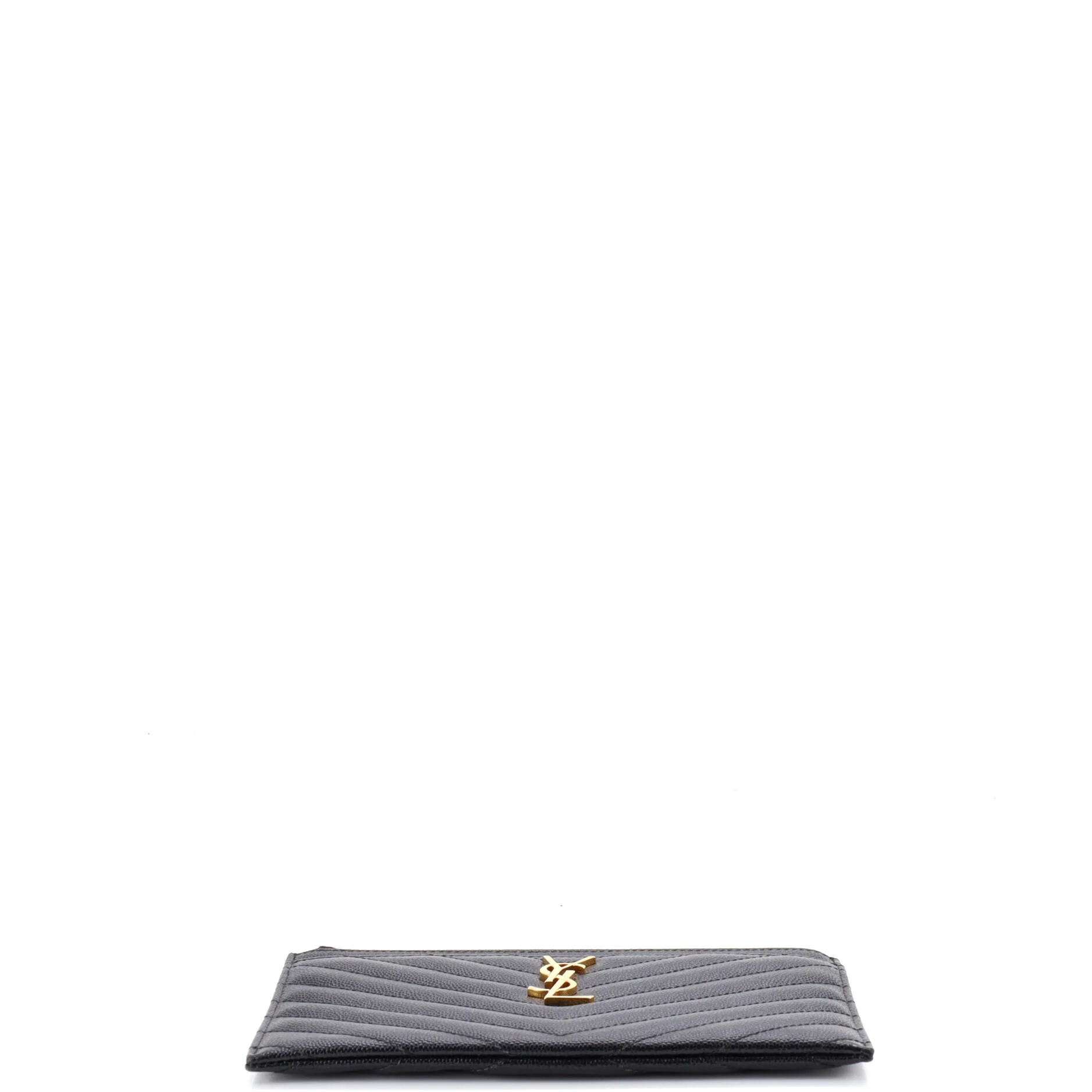 Classic Monogram Zip Bill Pouch Matelasse Chevron Leather Medium - Image 4