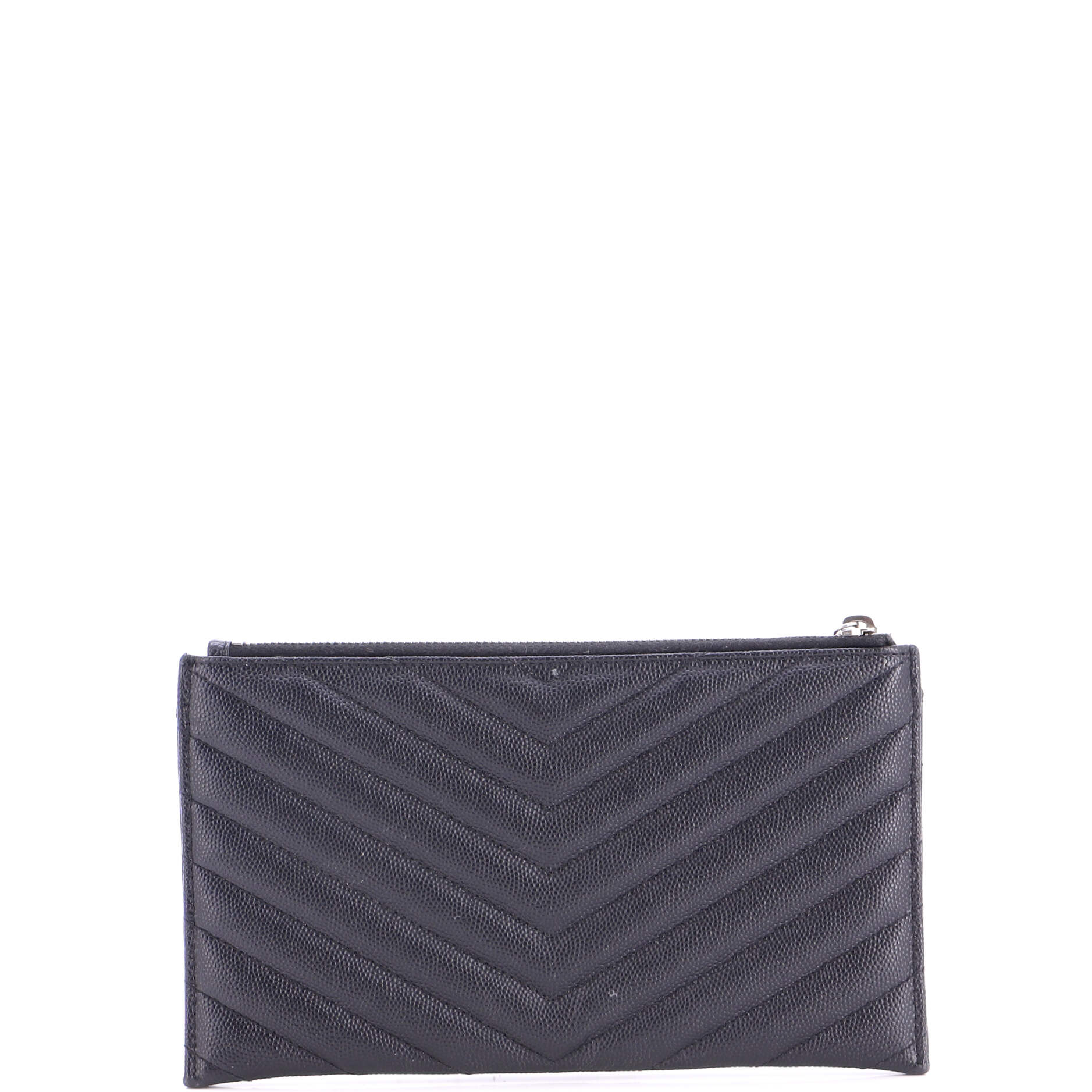 Classic Monogram Zip Bill Pouch Matelasse Chevron Leather Medium - Image 3