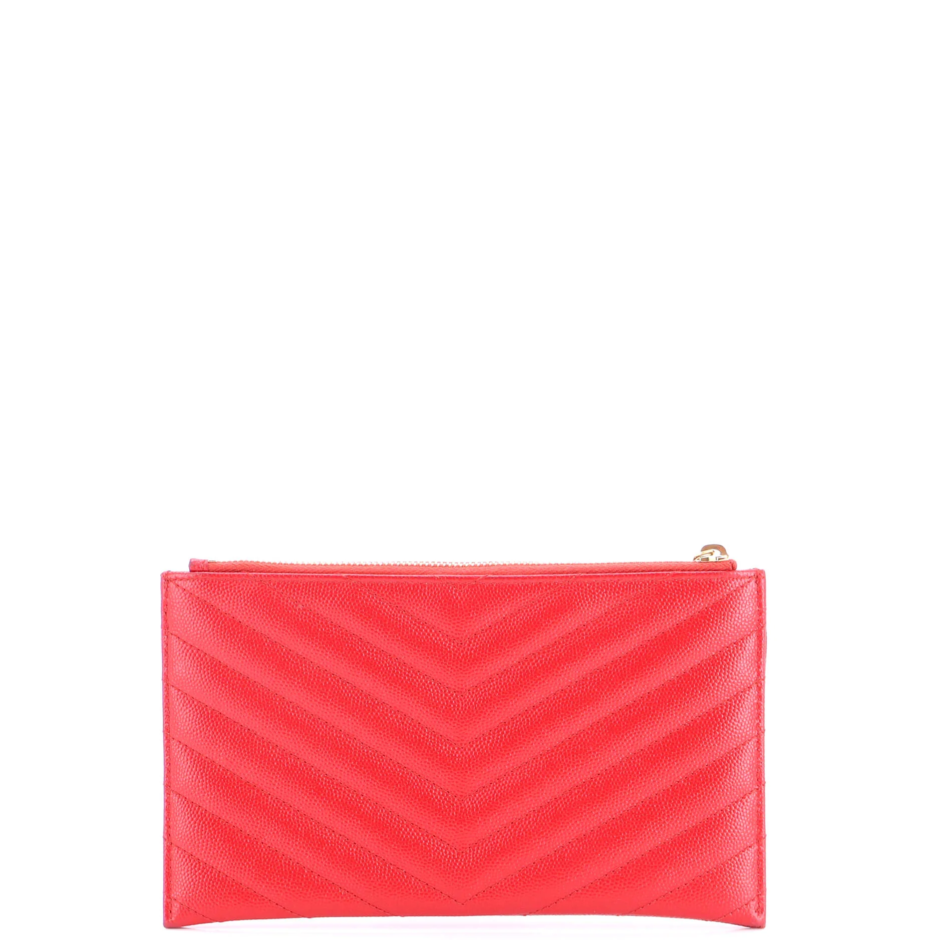 Classic Monogram Zip Bill Pouch Matelasse Chevron Leather Medium - Image 3
