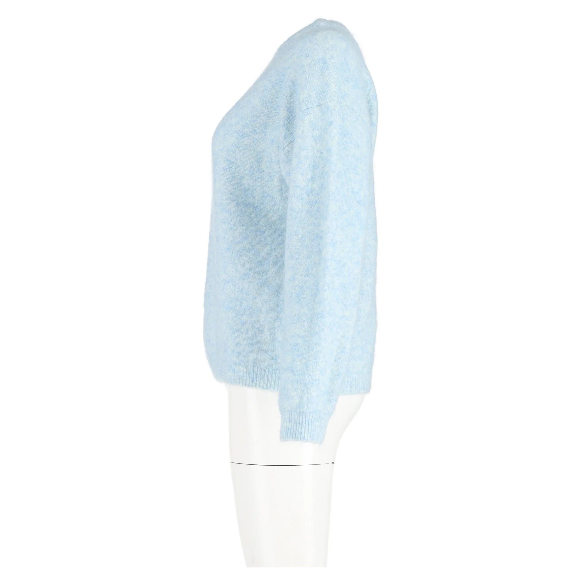 Women's Acne Studios Dramatic Sweater In Light Blue Wool - Image 5