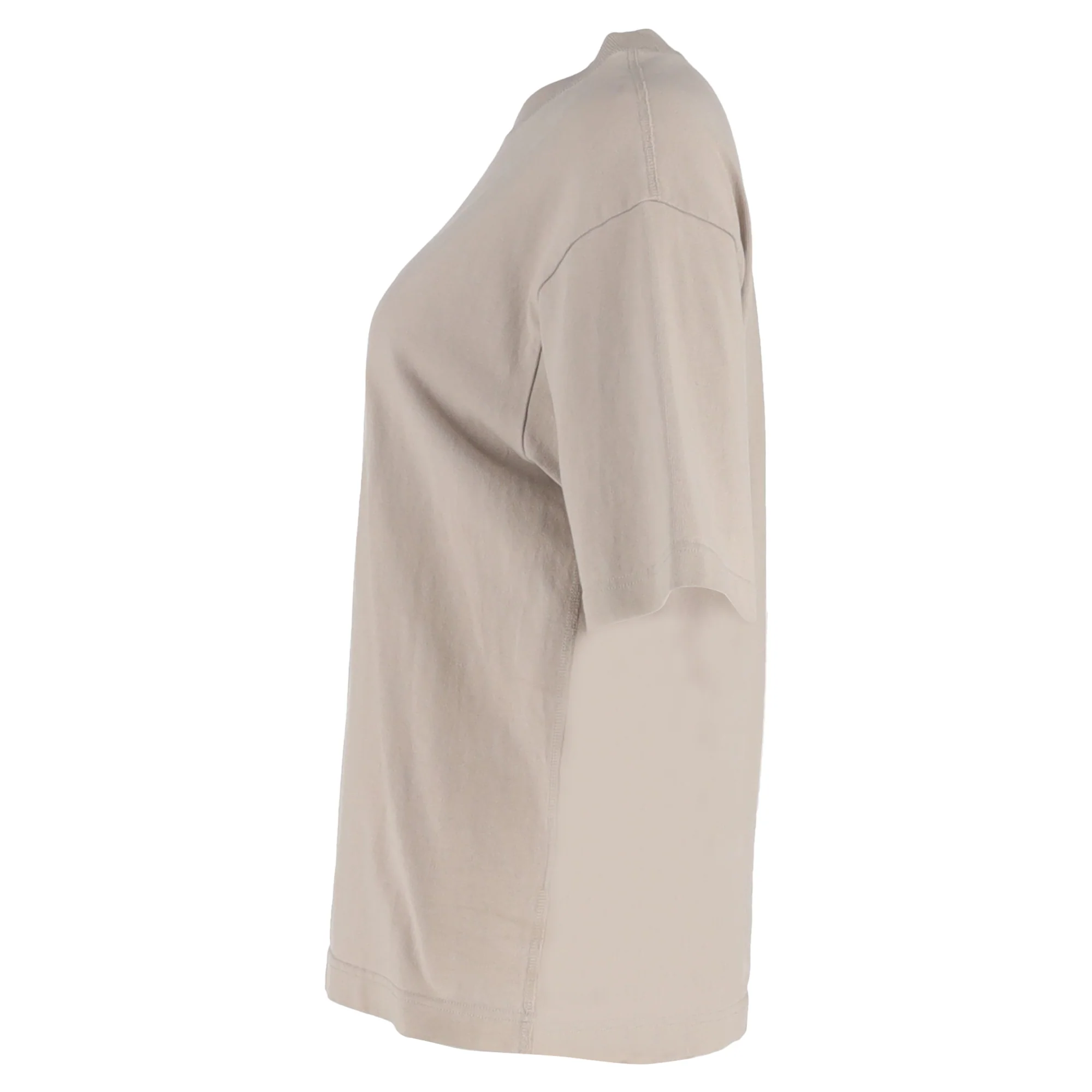 Women's Acne Studios Logo T-shirt in Beige Cotton - Image 2