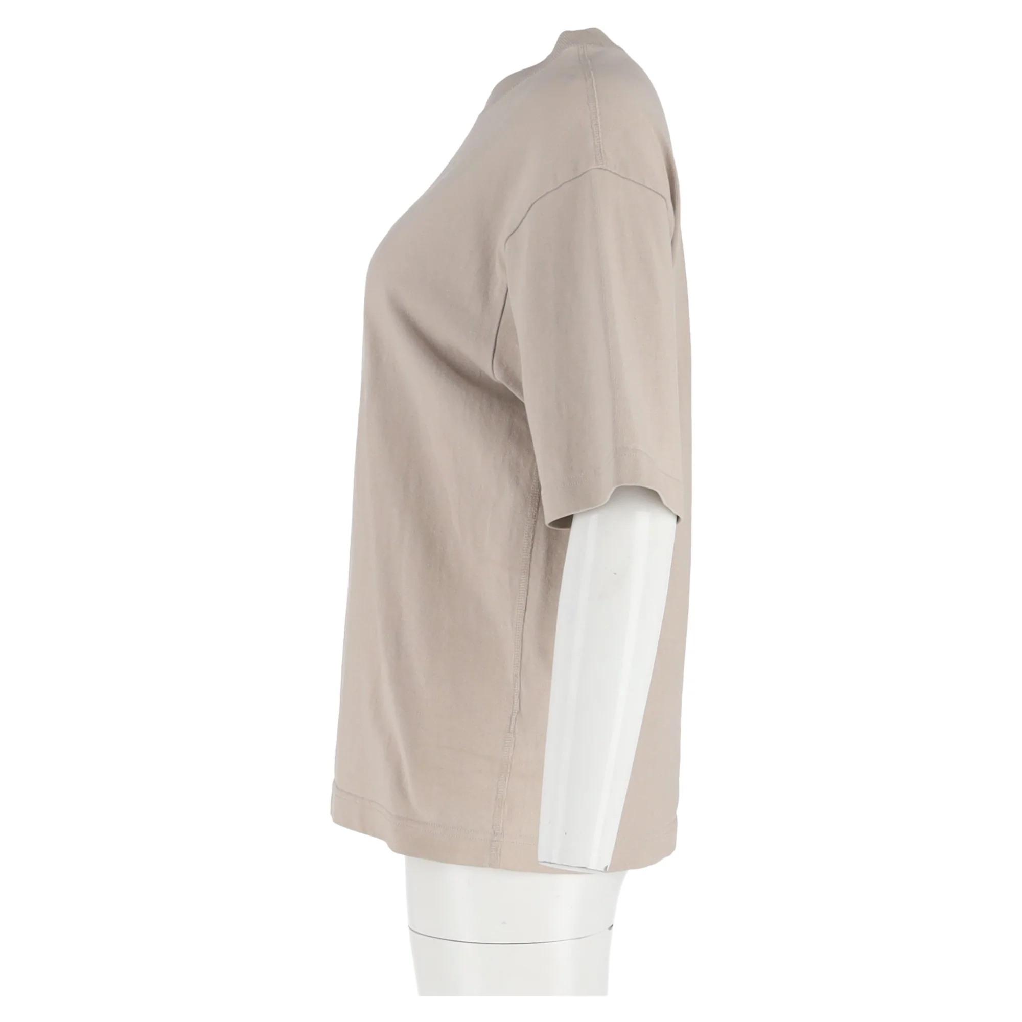 Women's Acne Studios Logo T-shirt in Beige Cotton - Image 5