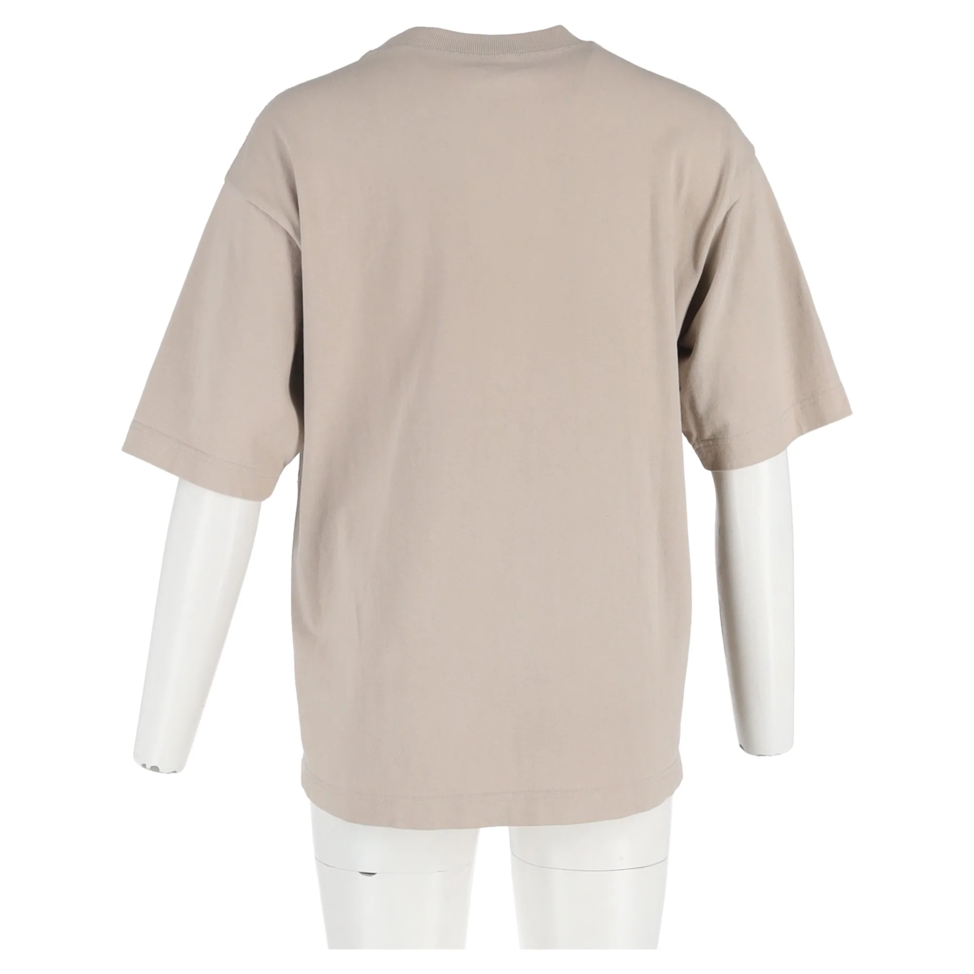 Women's Acne Studios Logo T-shirt in Beige Cotton - Image 6