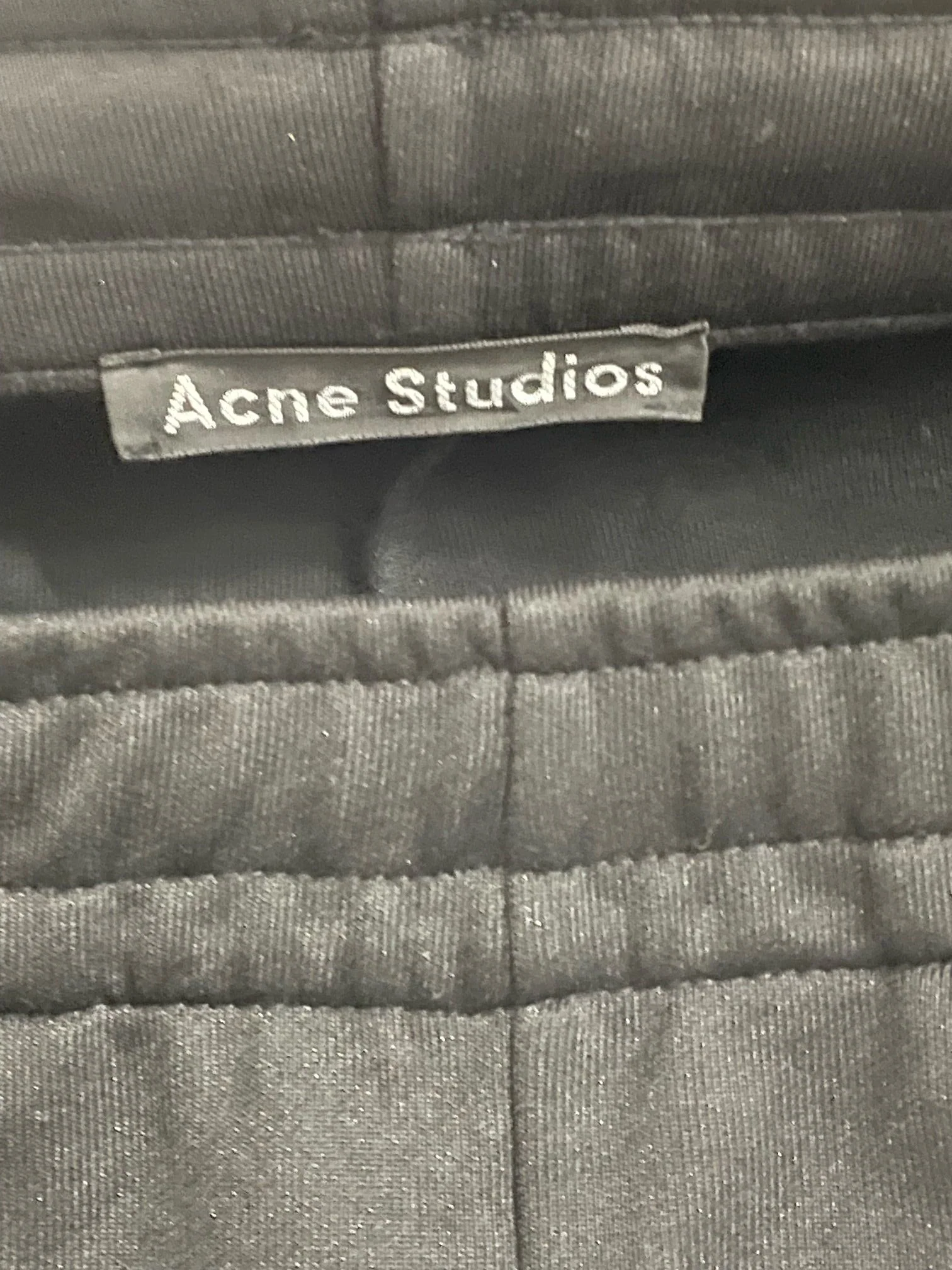 Women's Acne Studios Norwich Face Track Pants in Black Polyester - Image 5