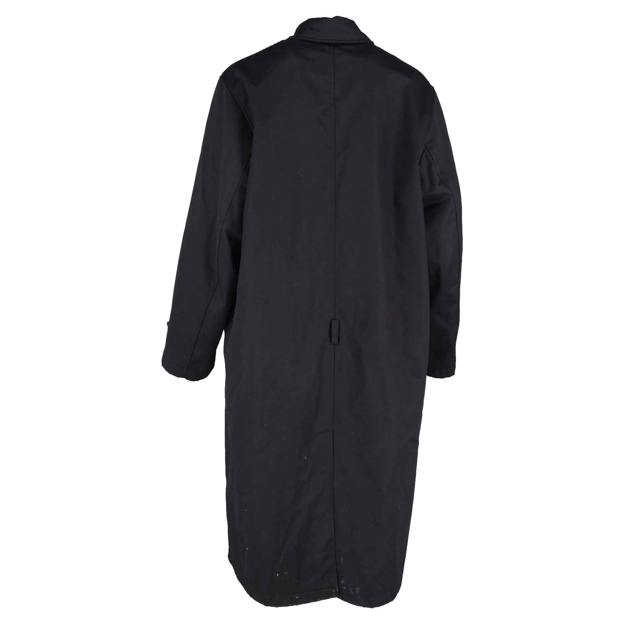 Men's Balenciaga Long Coat in Black Cotton - Image 5
