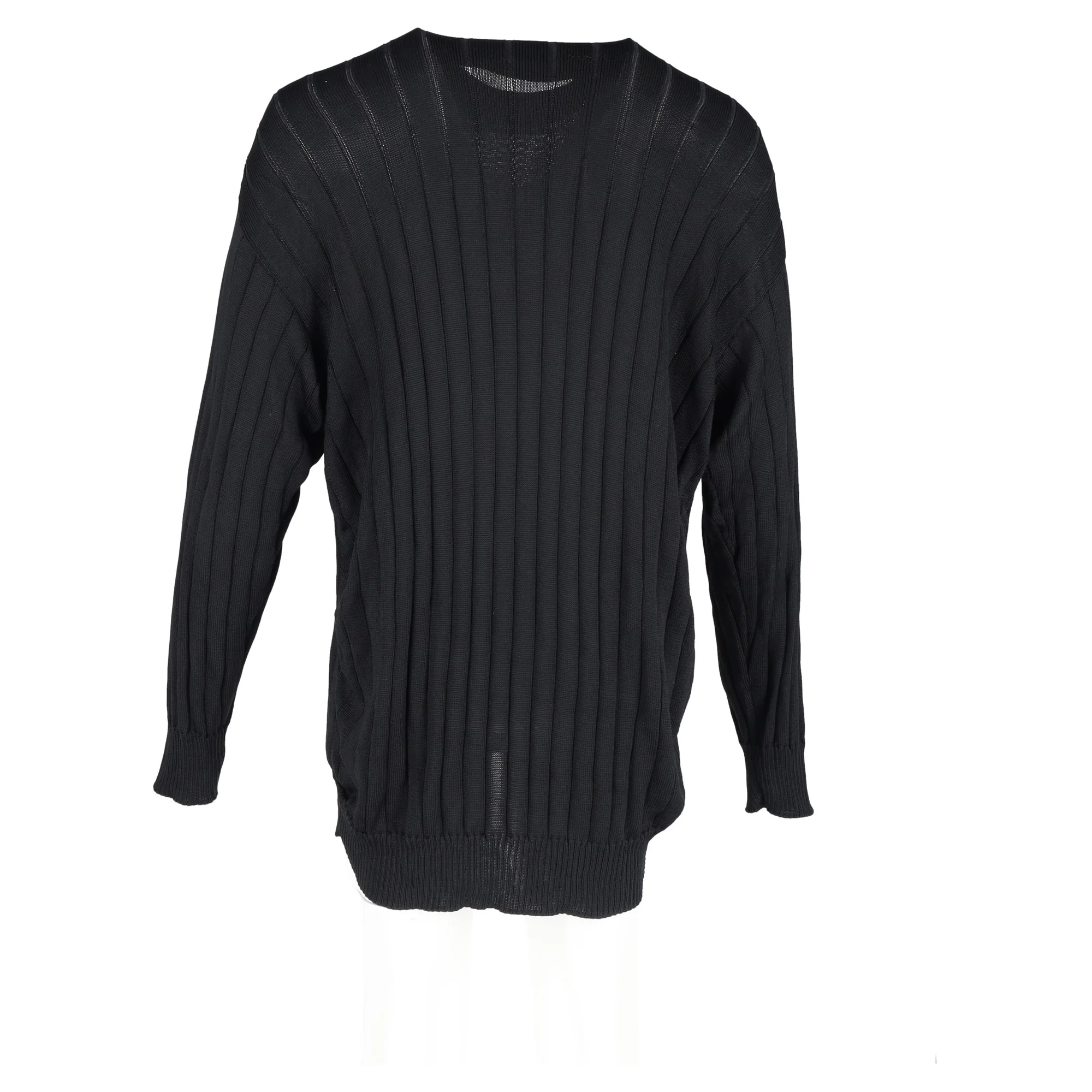 Men's Balenciaga Oversized Turtleneck Pullover in Black Silk - Image 10