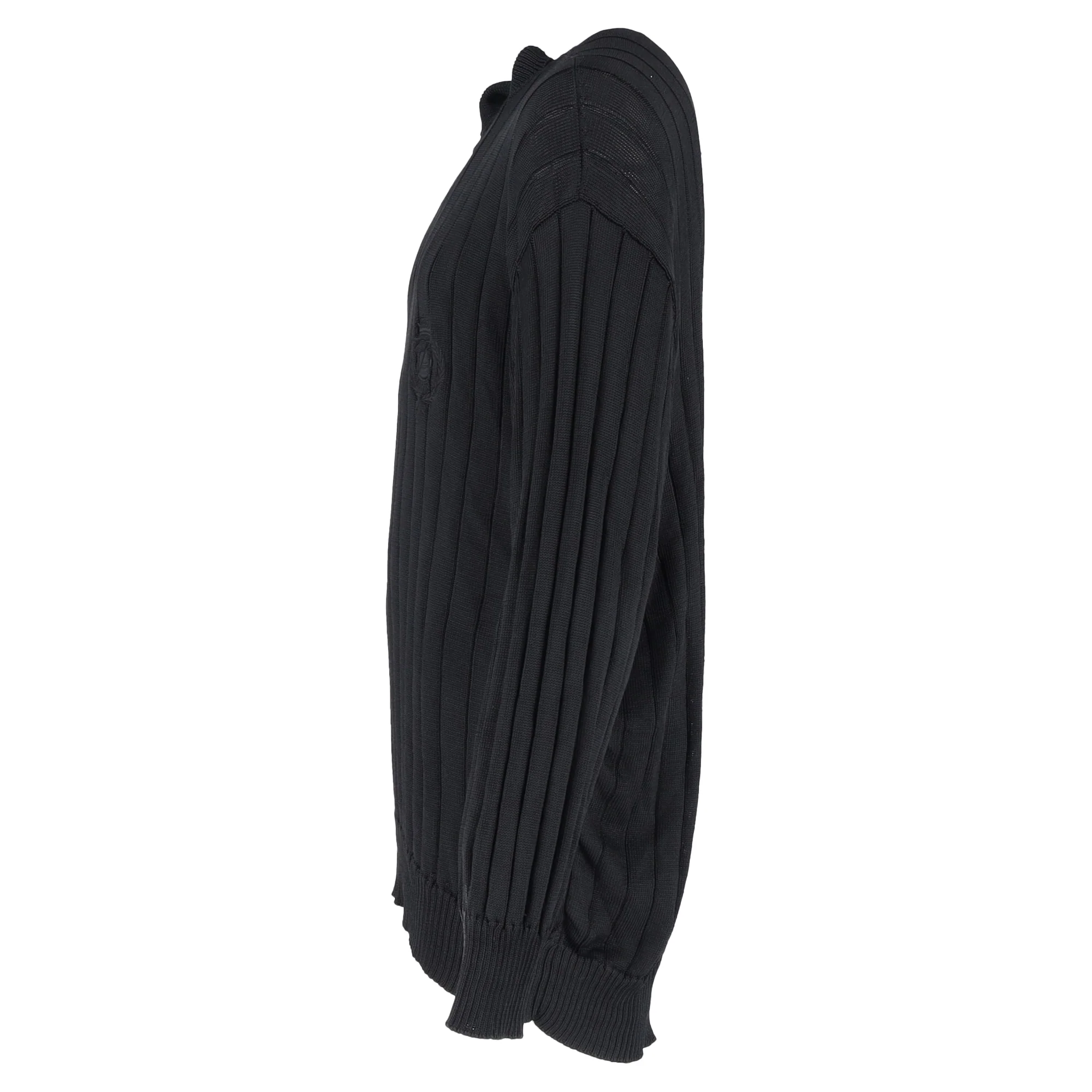 Men's Balenciaga Oversized Turtleneck Pullover in Black Silk - Image 2