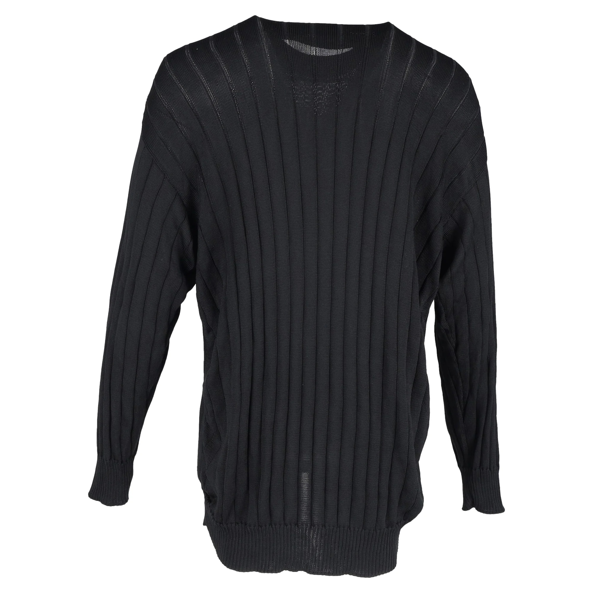 Men's Balenciaga Oversized Turtleneck Pullover in Black Silk - Image 3