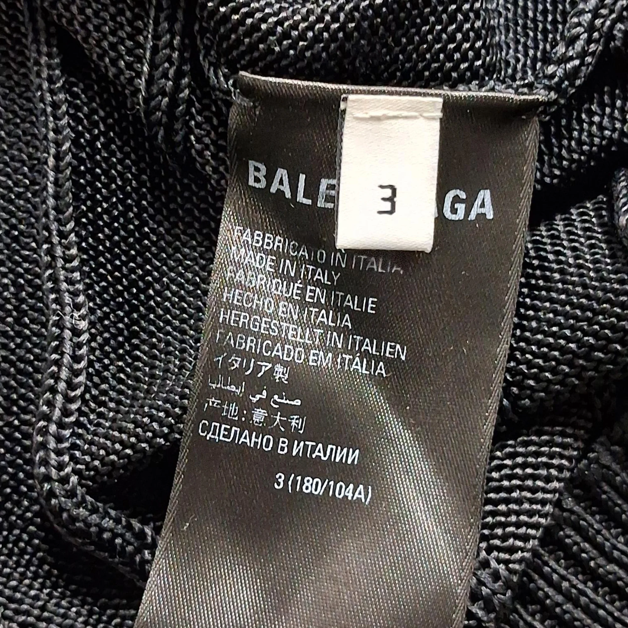 Men's Balenciaga Oversized Turtleneck Pullover in Black Silk - Image 6