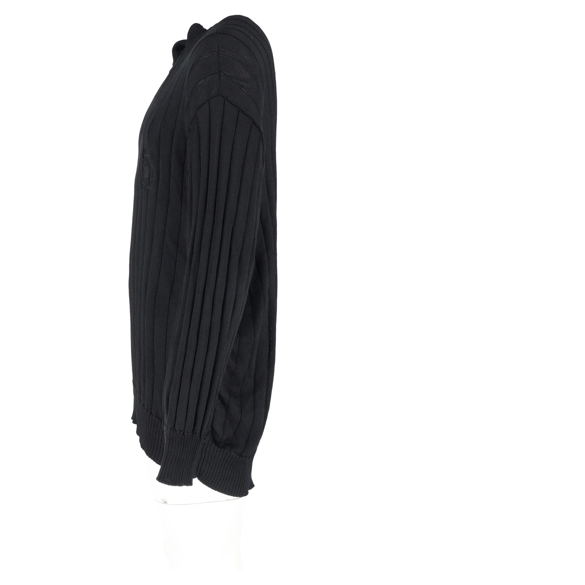 Men's Balenciaga Oversized Turtleneck Pullover in Black Silk - Image 9