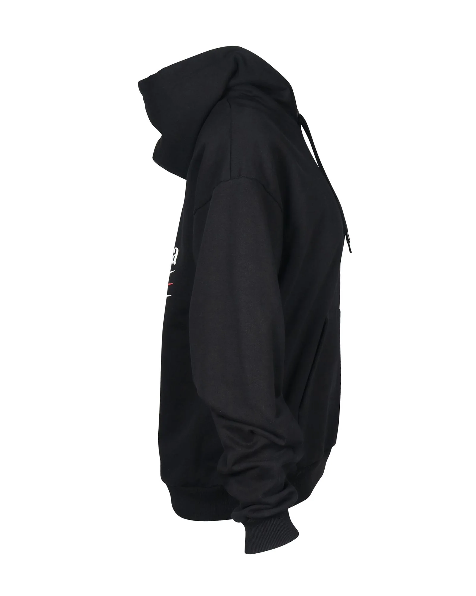 Men's Balenciaga Political Campaign Hoodie in Black Cotton - Image 4