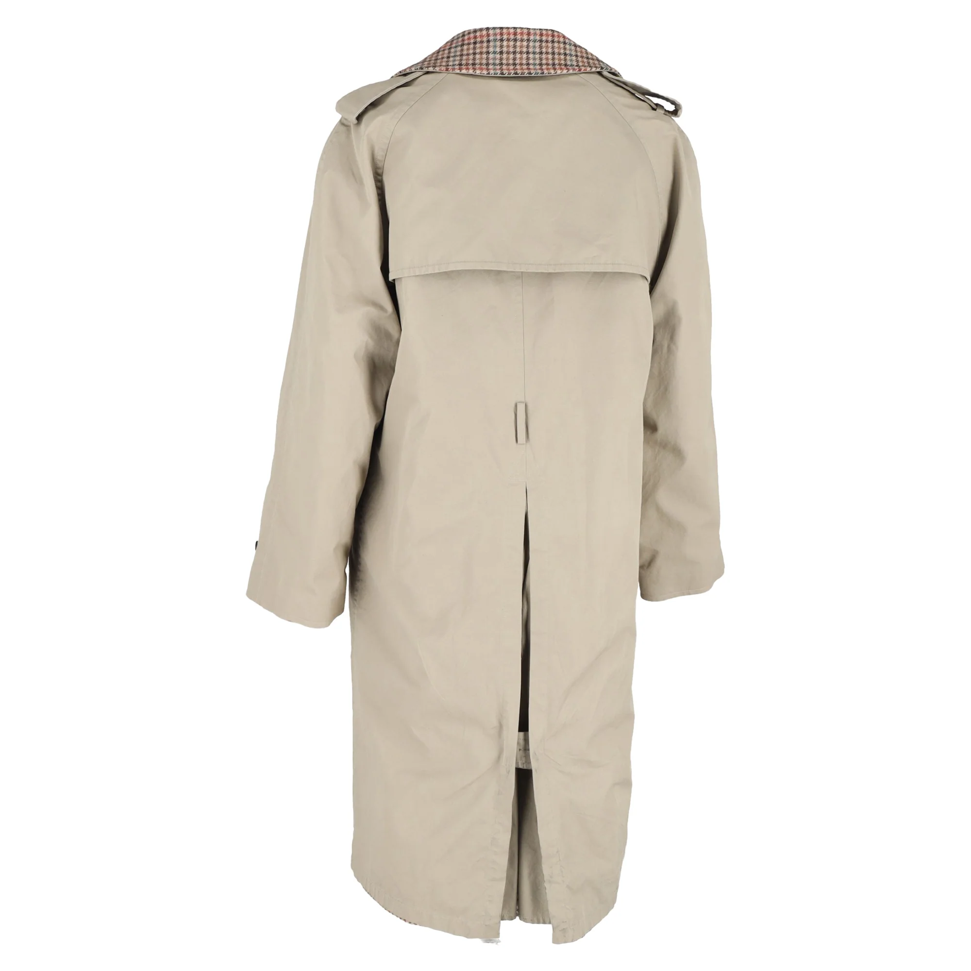 Men's Balenciaga Reversible Trench Coat in Beige Cotton - Image 3