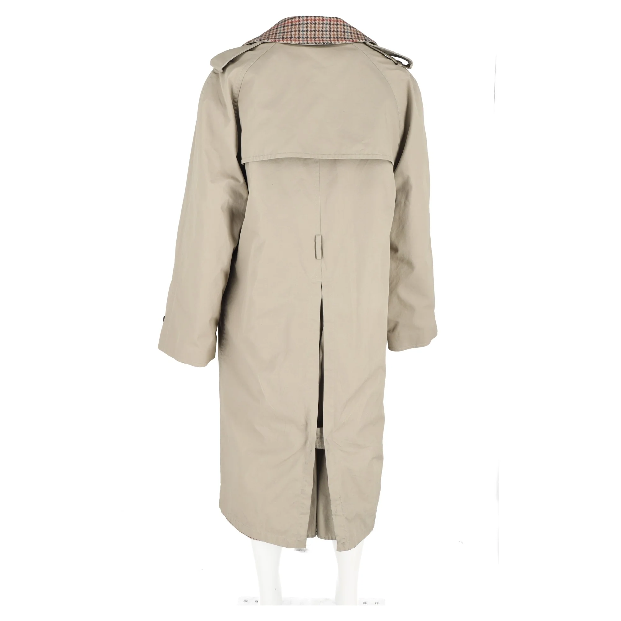 Men's Balenciaga Reversible Trench Coat in Beige Cotton - Image 9