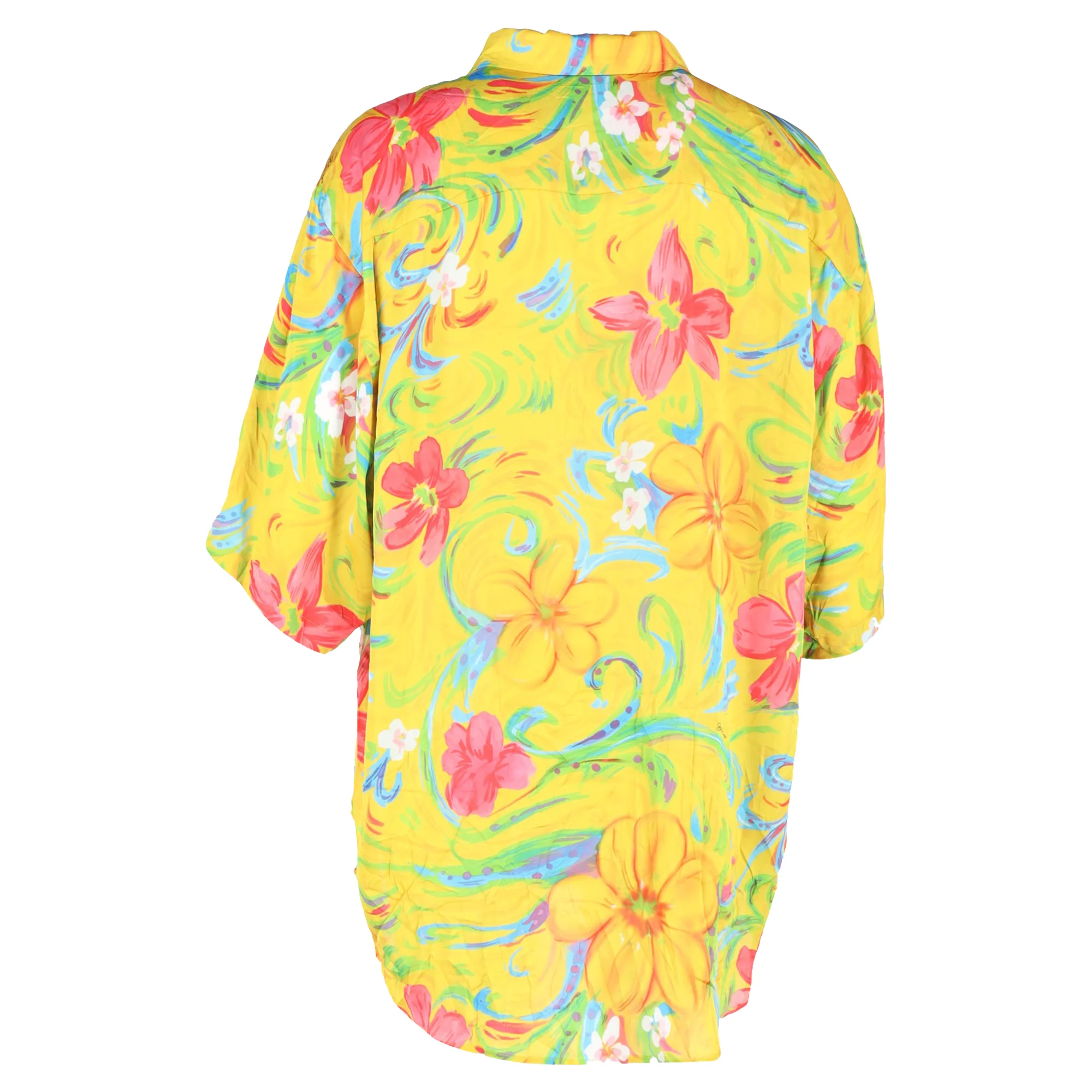 Women's Balenciaga Floral Printed Shirt in Multicolor Silk - Image 3
