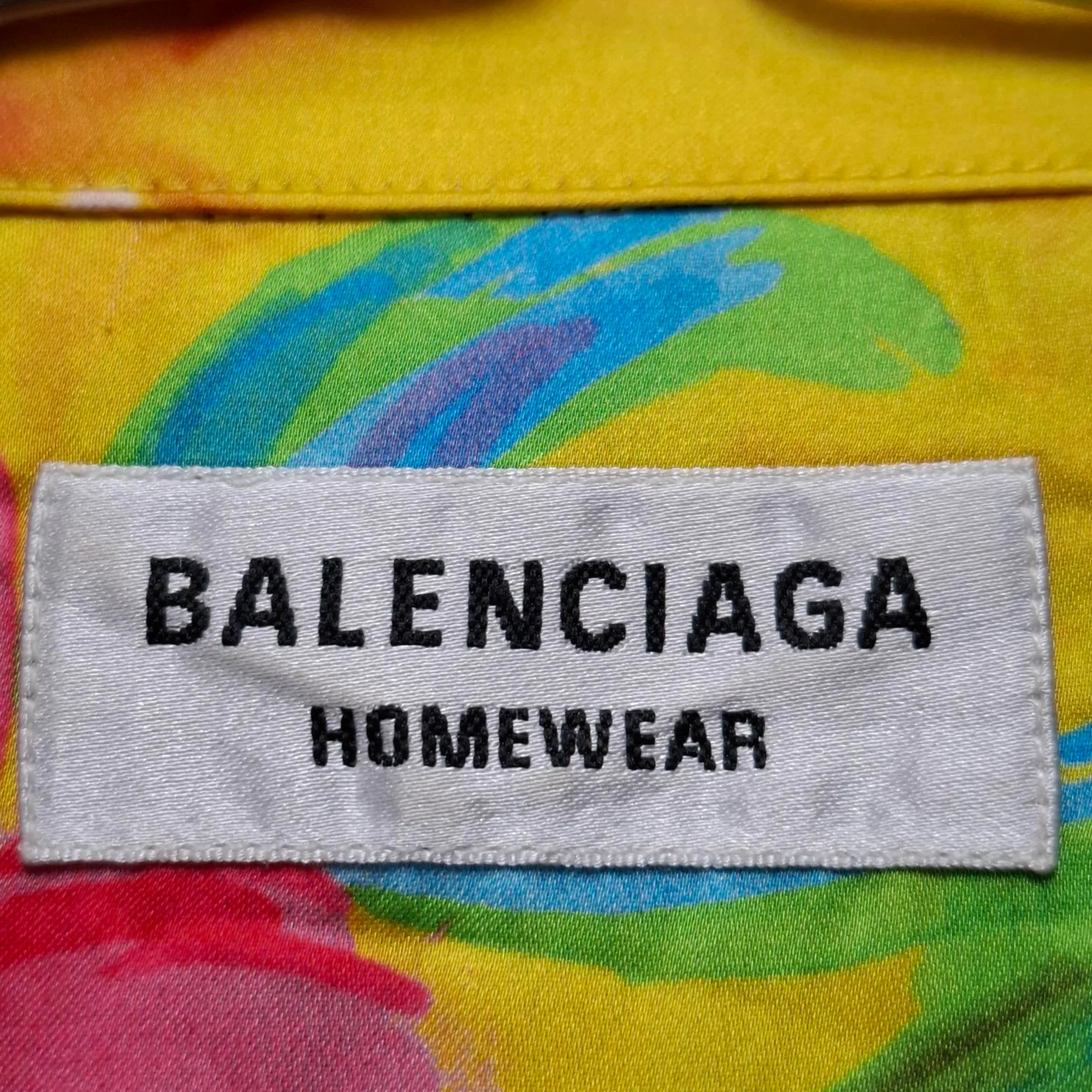 Women's Balenciaga Floral Printed Shirt in Multicolor Silk - Image 4