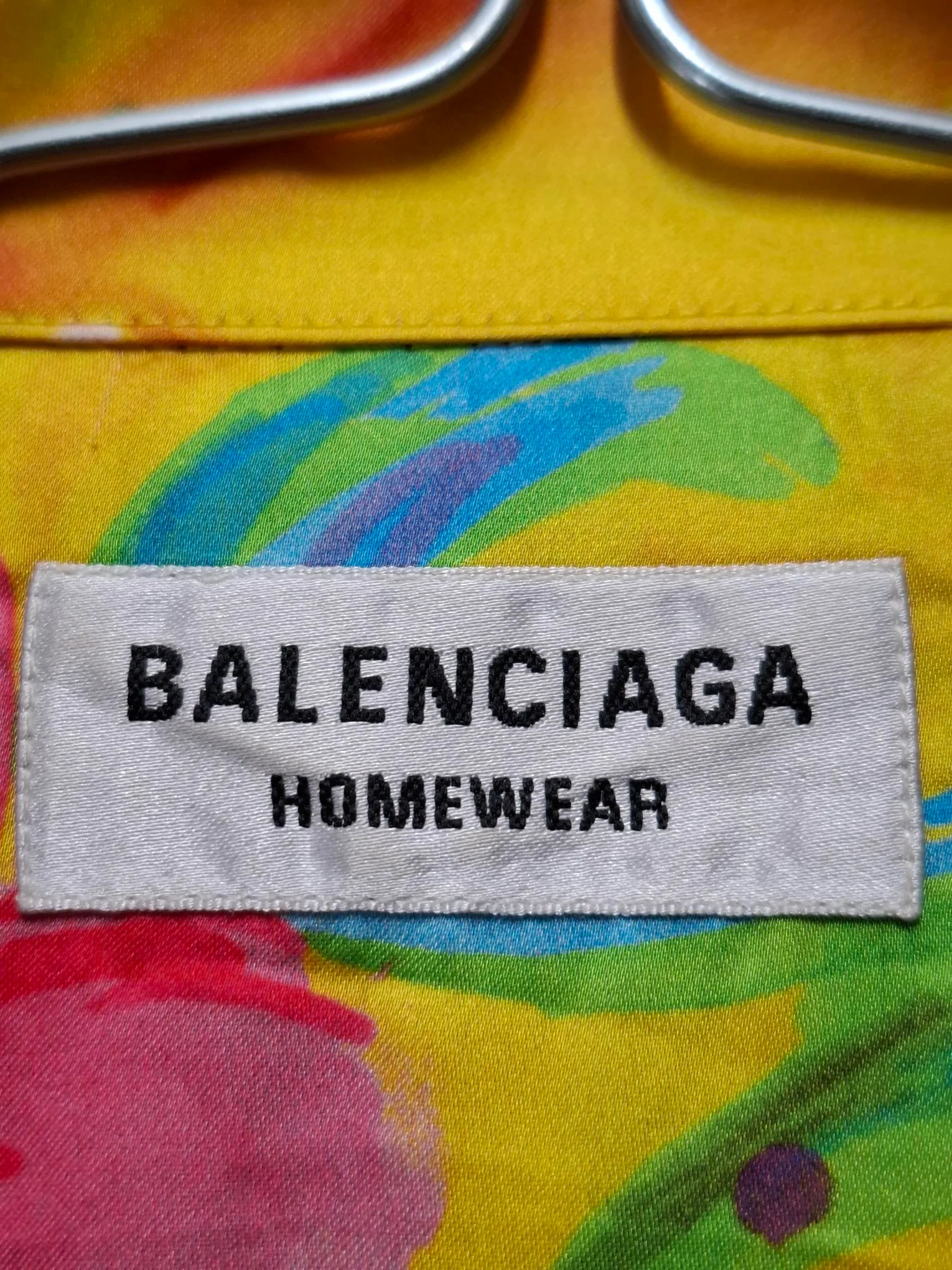 Women's Balenciaga Floral Printed Shirt in Multicolor Silk - Image 9