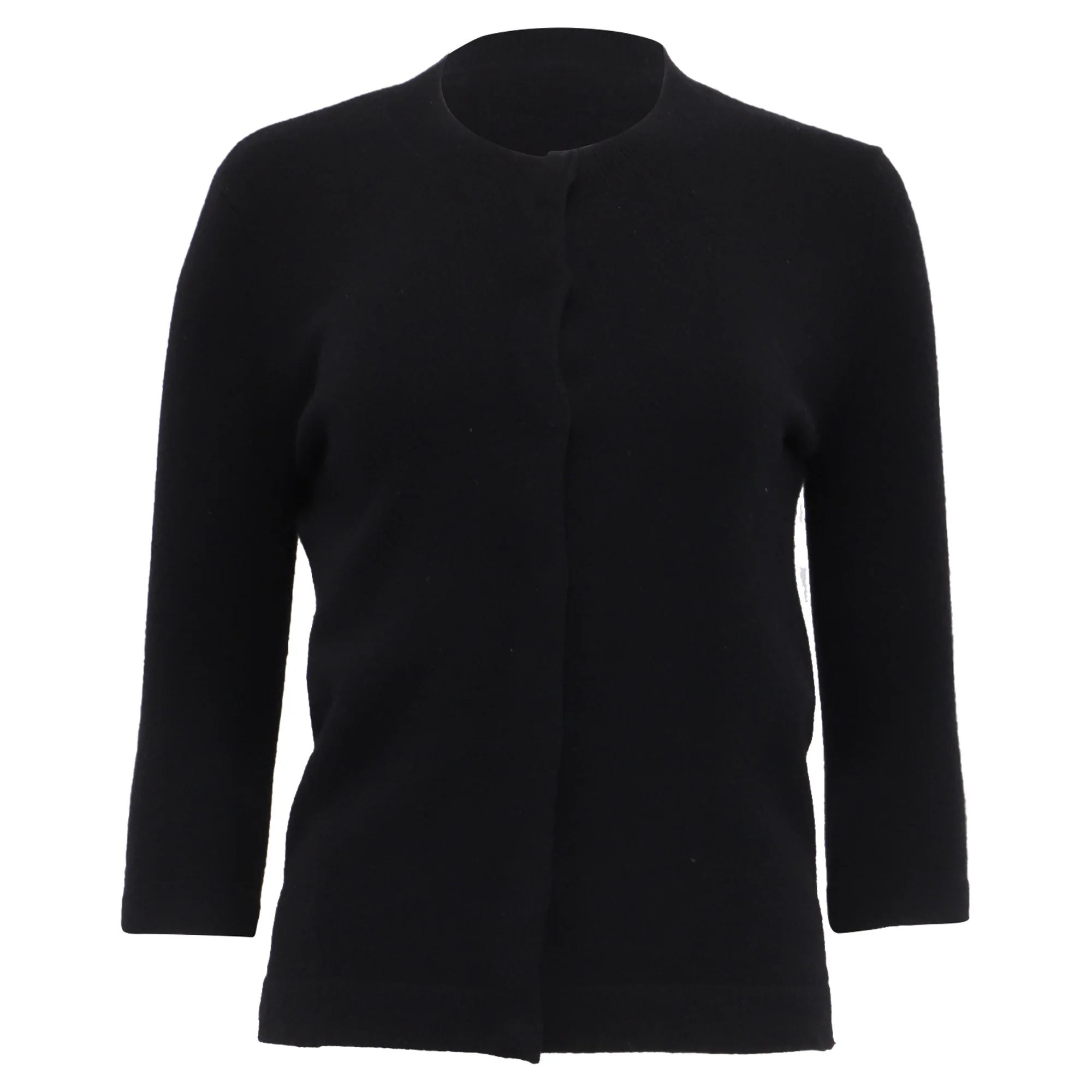 Women's Balenciaga Knit Cardigan in Black Cashmere