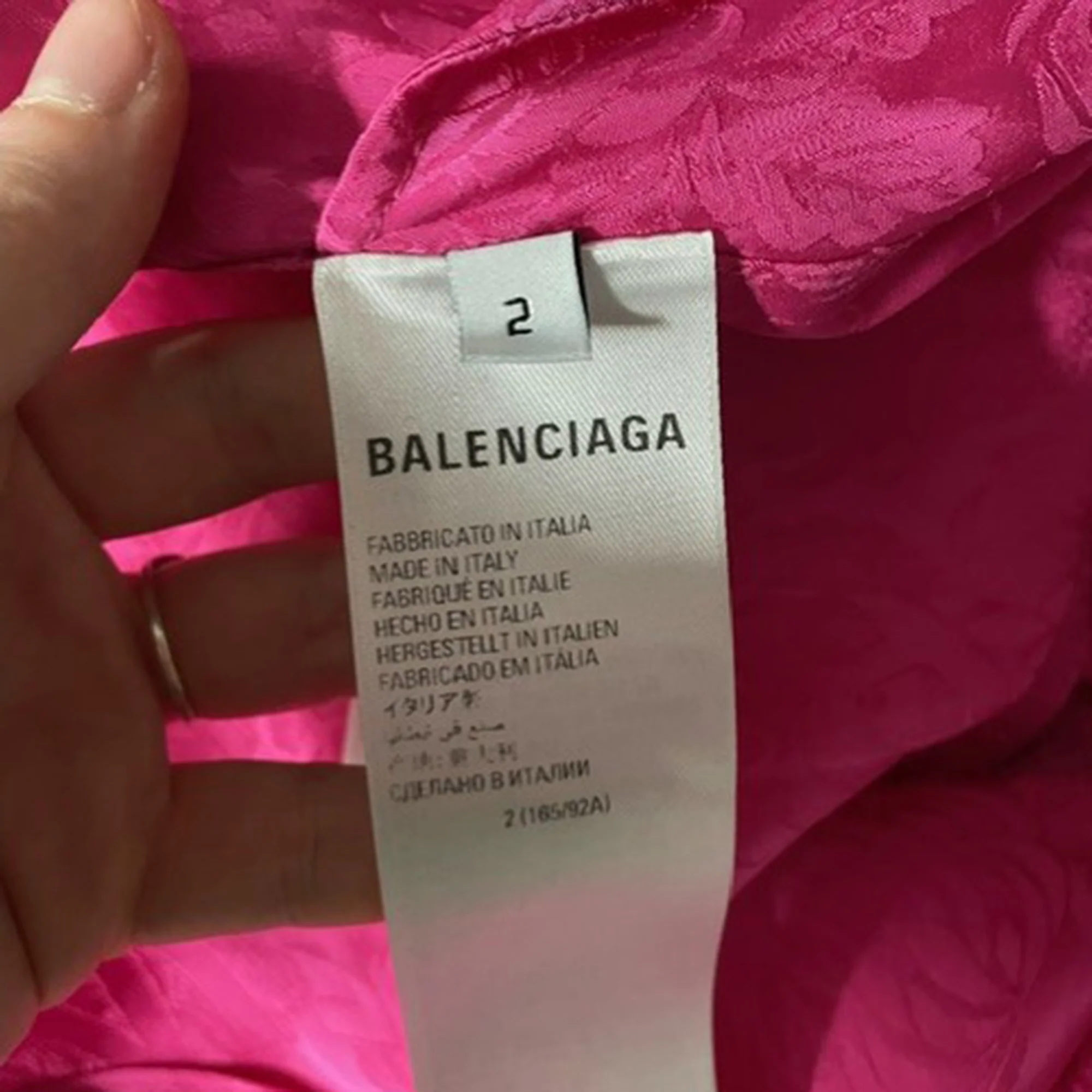 Women's Balenciaga Oversized Logo Floral Jacquard Midi Slip Dress in Pink Viscose - Image 4